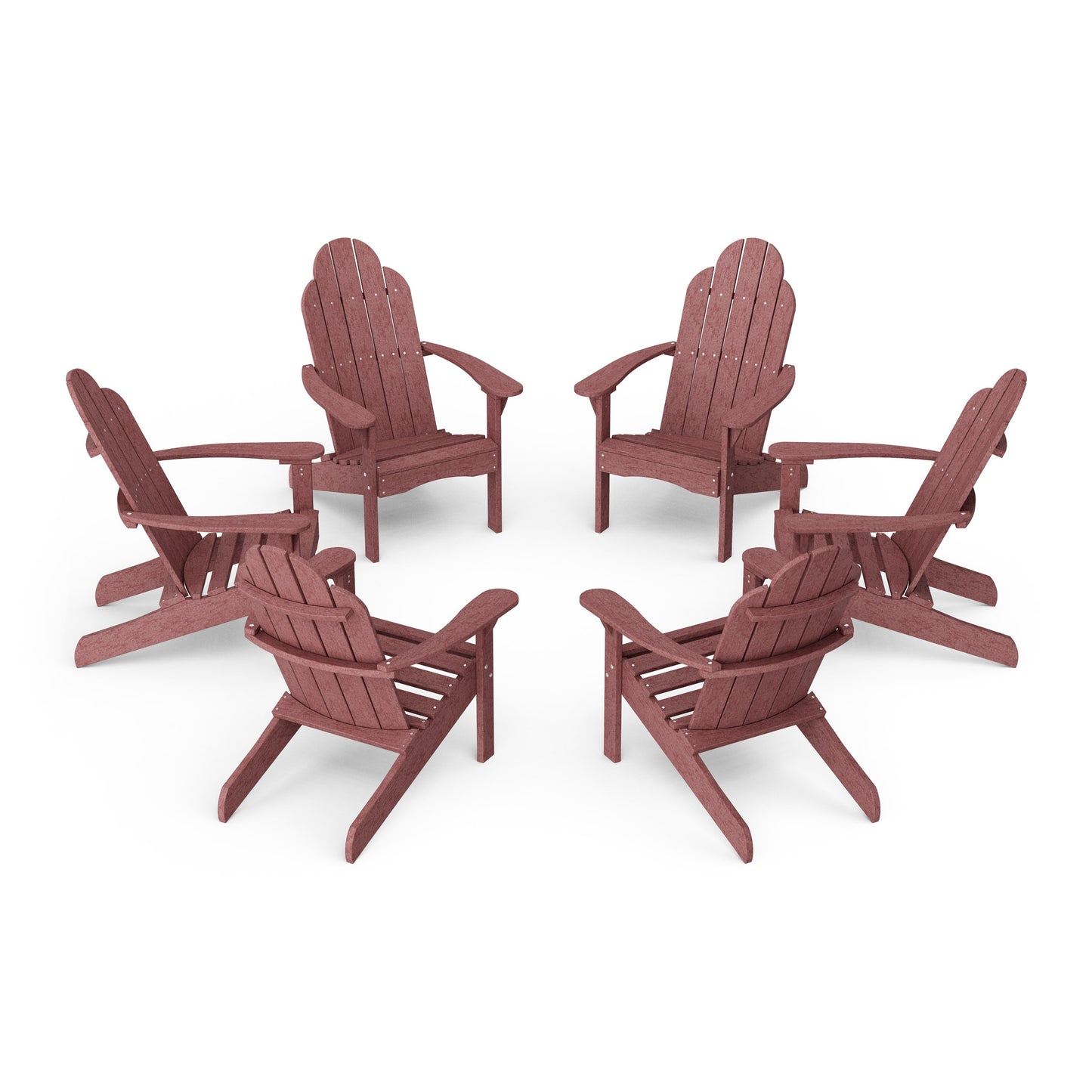 Classic Adirondack Chairs Set of 6