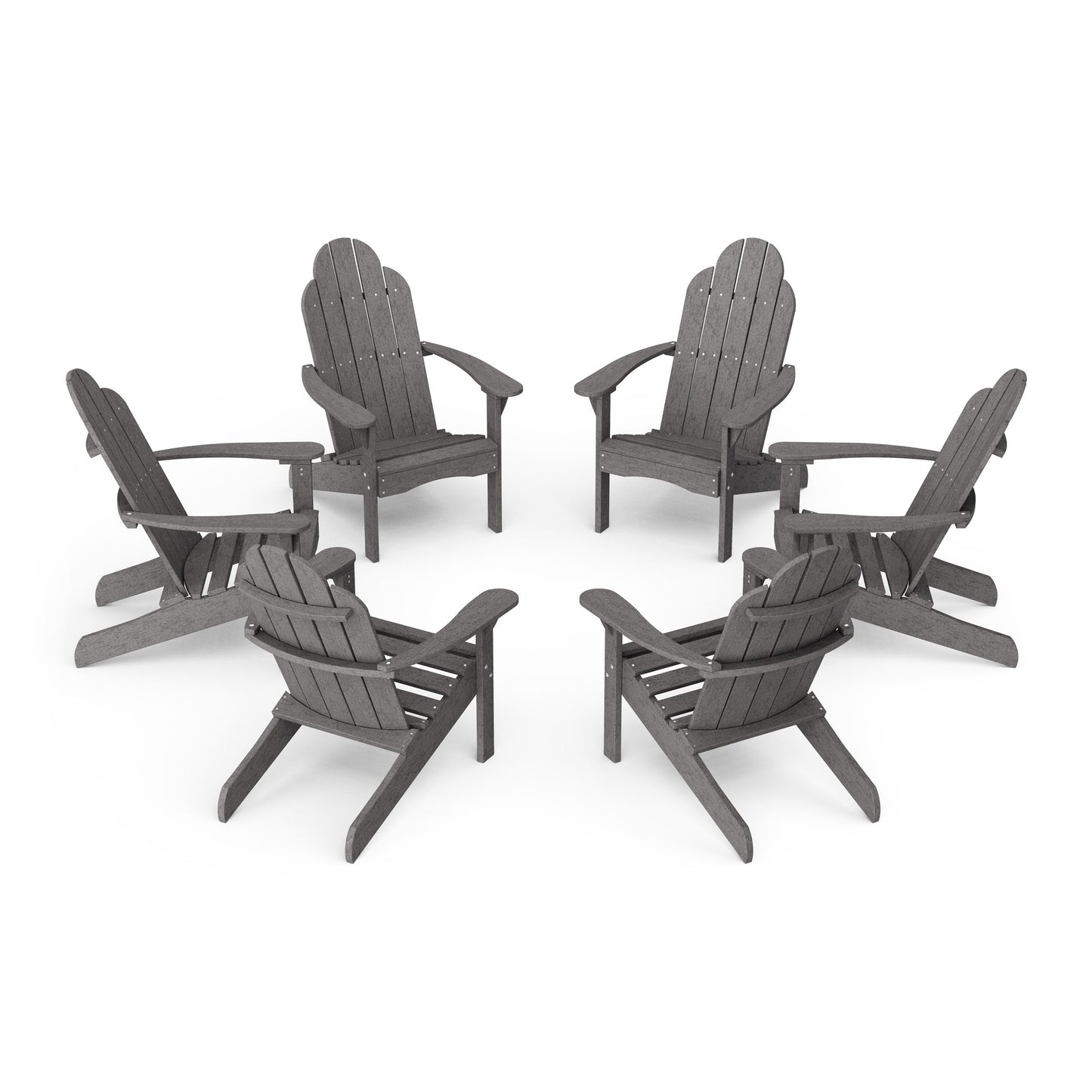Classic Adirondack Chairs Set of 6
