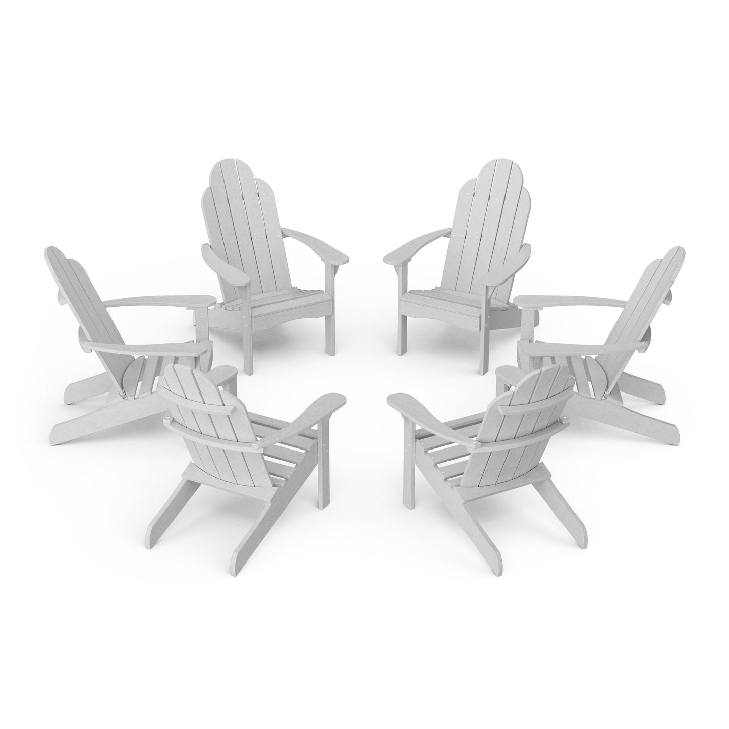 Classic Adirondack Chairs Set of 6
