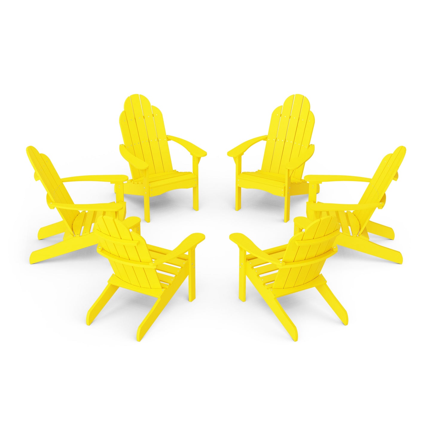Classic Adirondack Chairs Set of 6