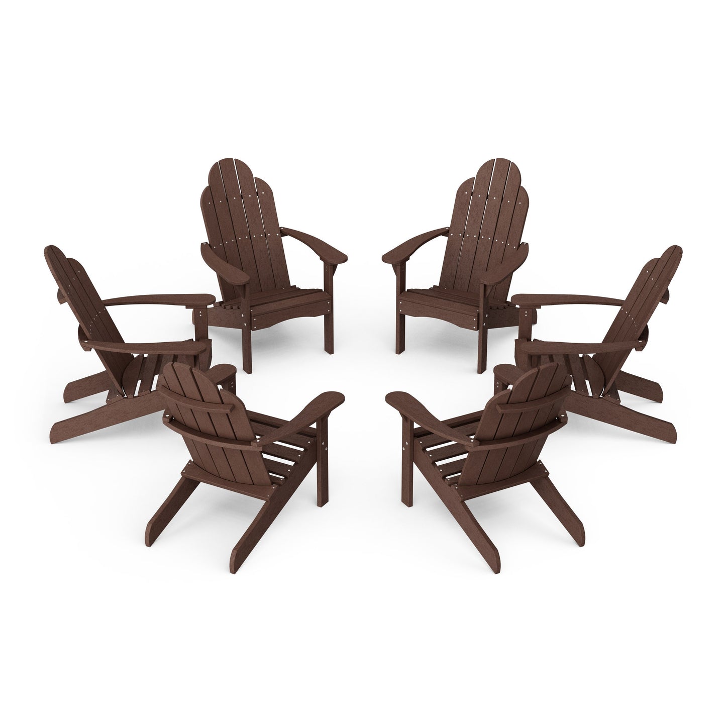 Classic Adirondack Chairs Set of 6