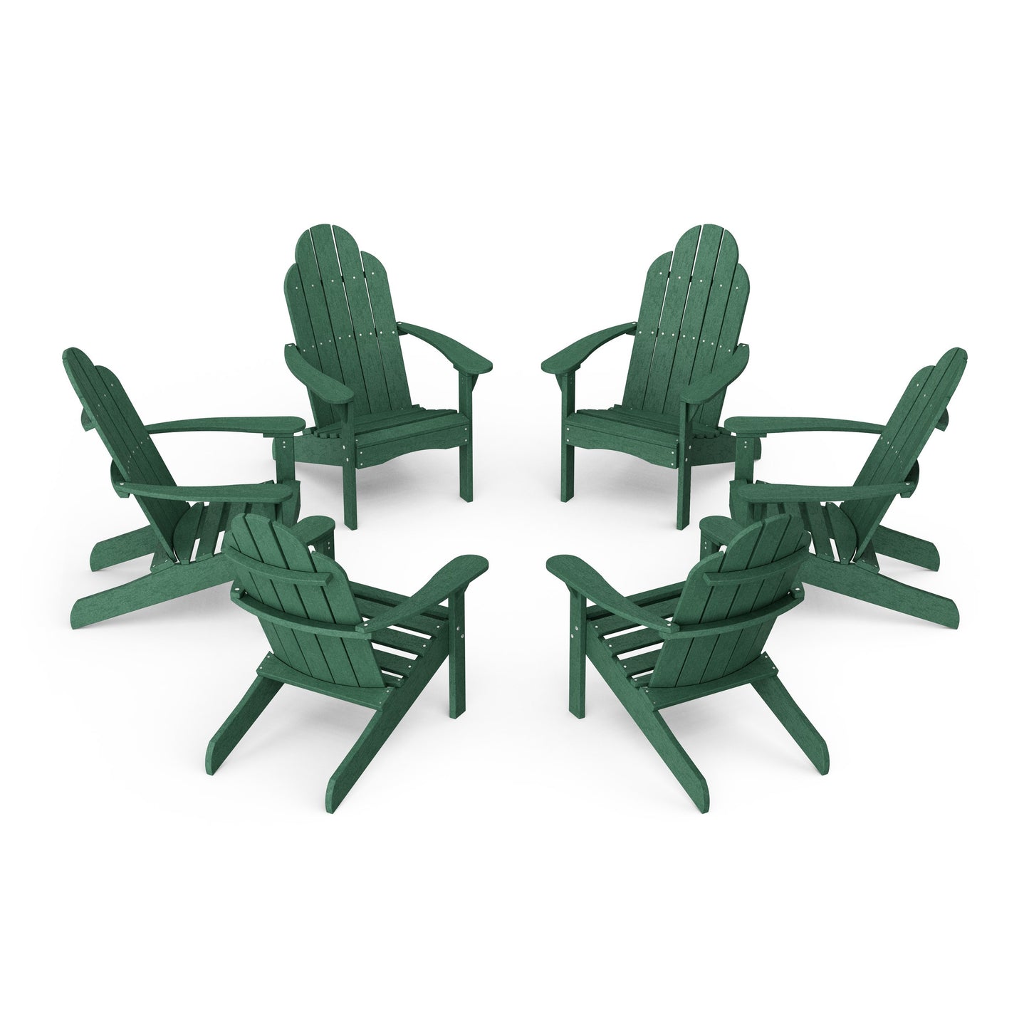 Classic Adirondack Chairs Set of 6