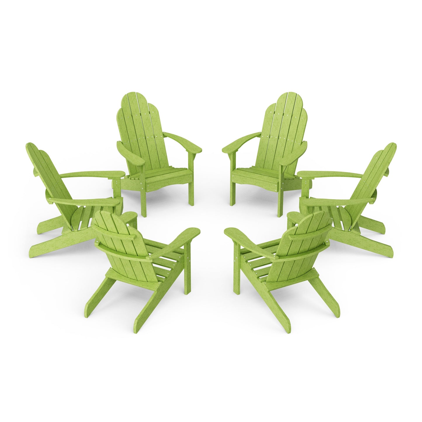 Classic Adirondack Chairs Set of 6