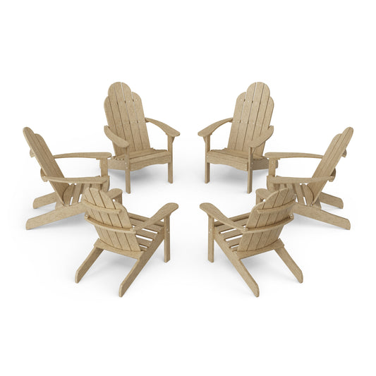 Classic Adirondack Chairs Set of 6