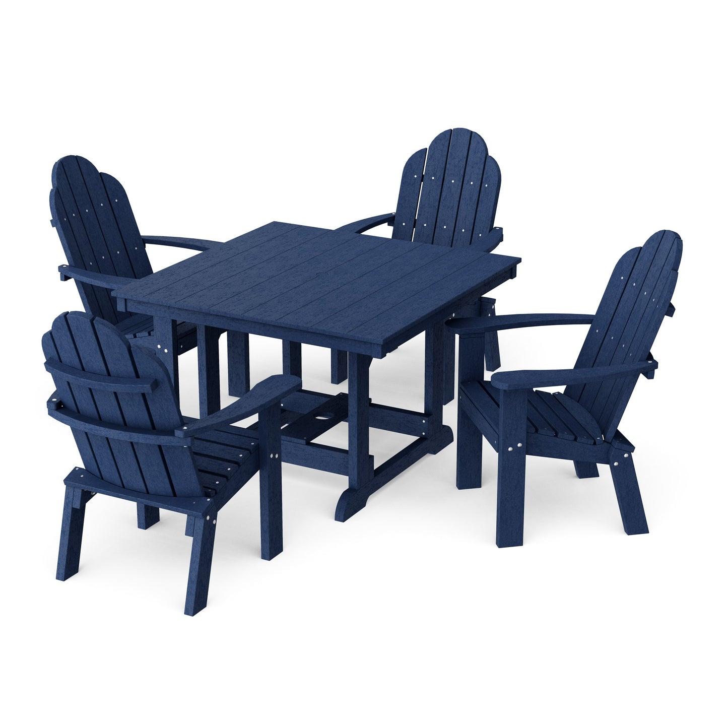 Classic Adirondack 5-Piece Square Dining Set