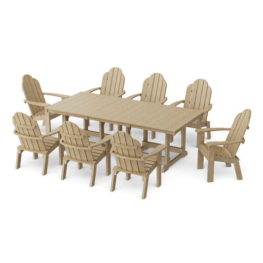 Classic Adirondack 9-Piece Rectangular Dining Set