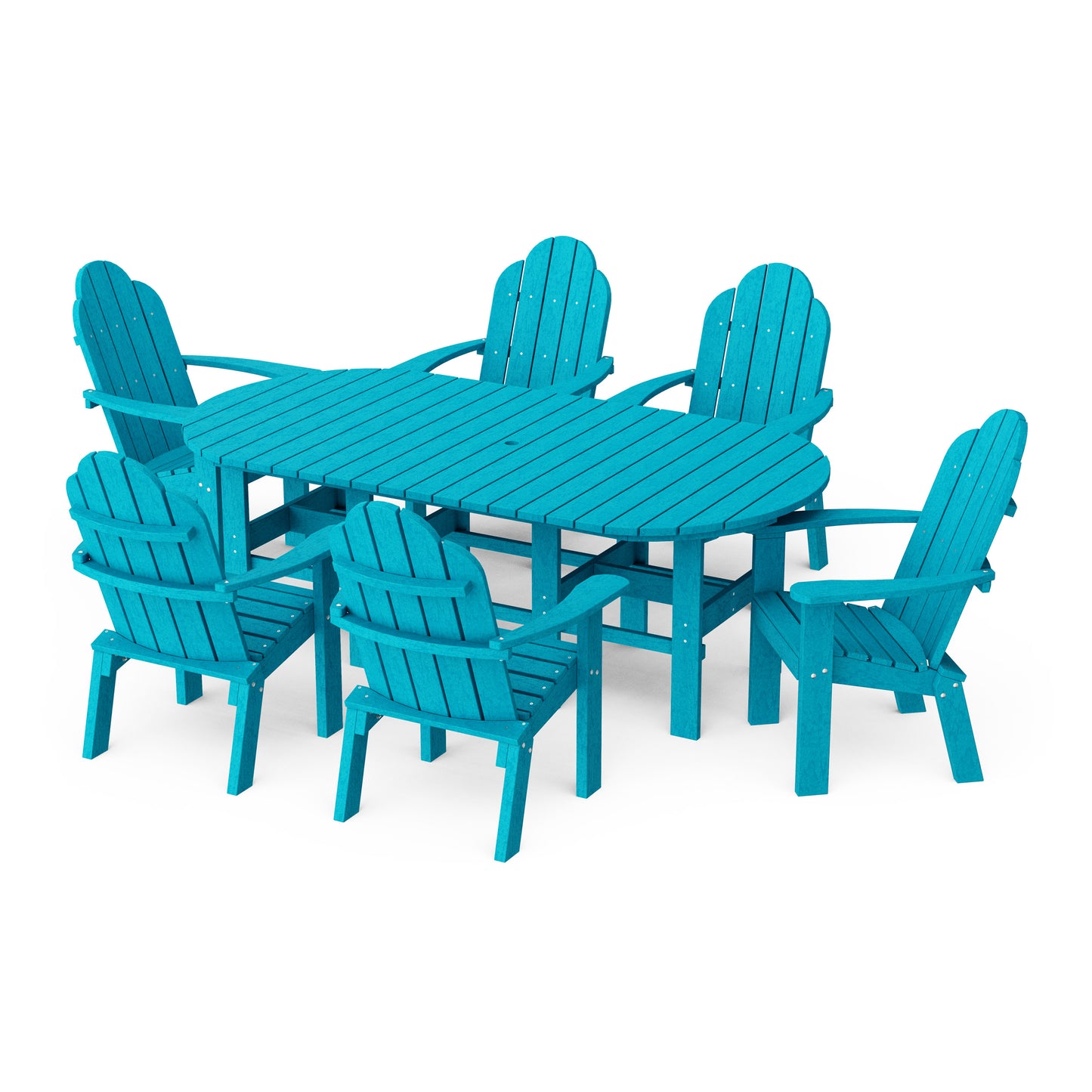 Classic Adirondack 7-Piece Oval Dining Set