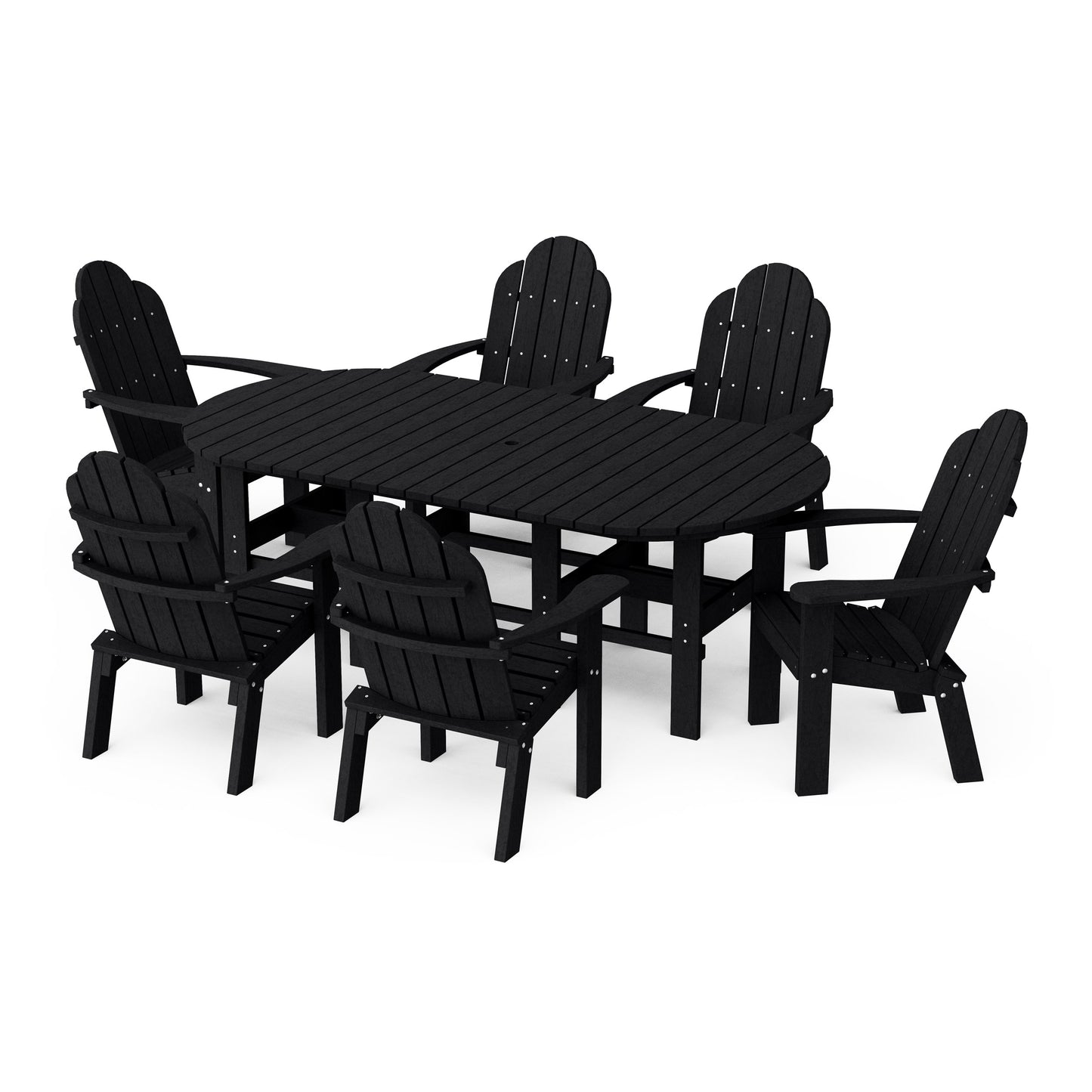 Classic Adirondack 7-Piece Oval Dining Set