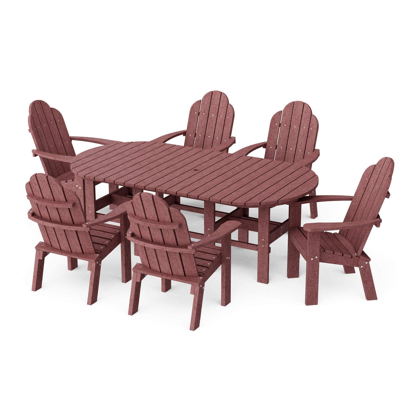 Classic Adirondack 7-Piece Oval Dining Set