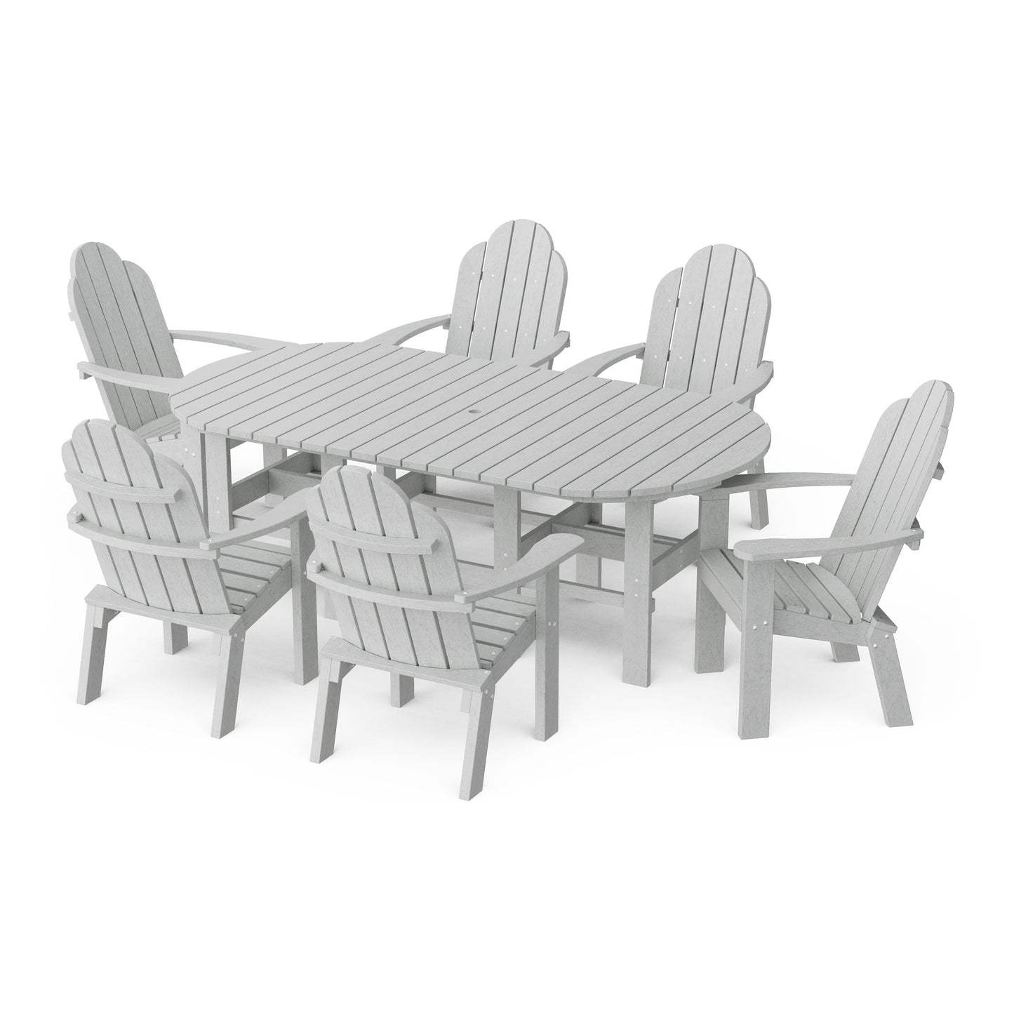 Classic Adirondack 7-Piece Oval Dining Set