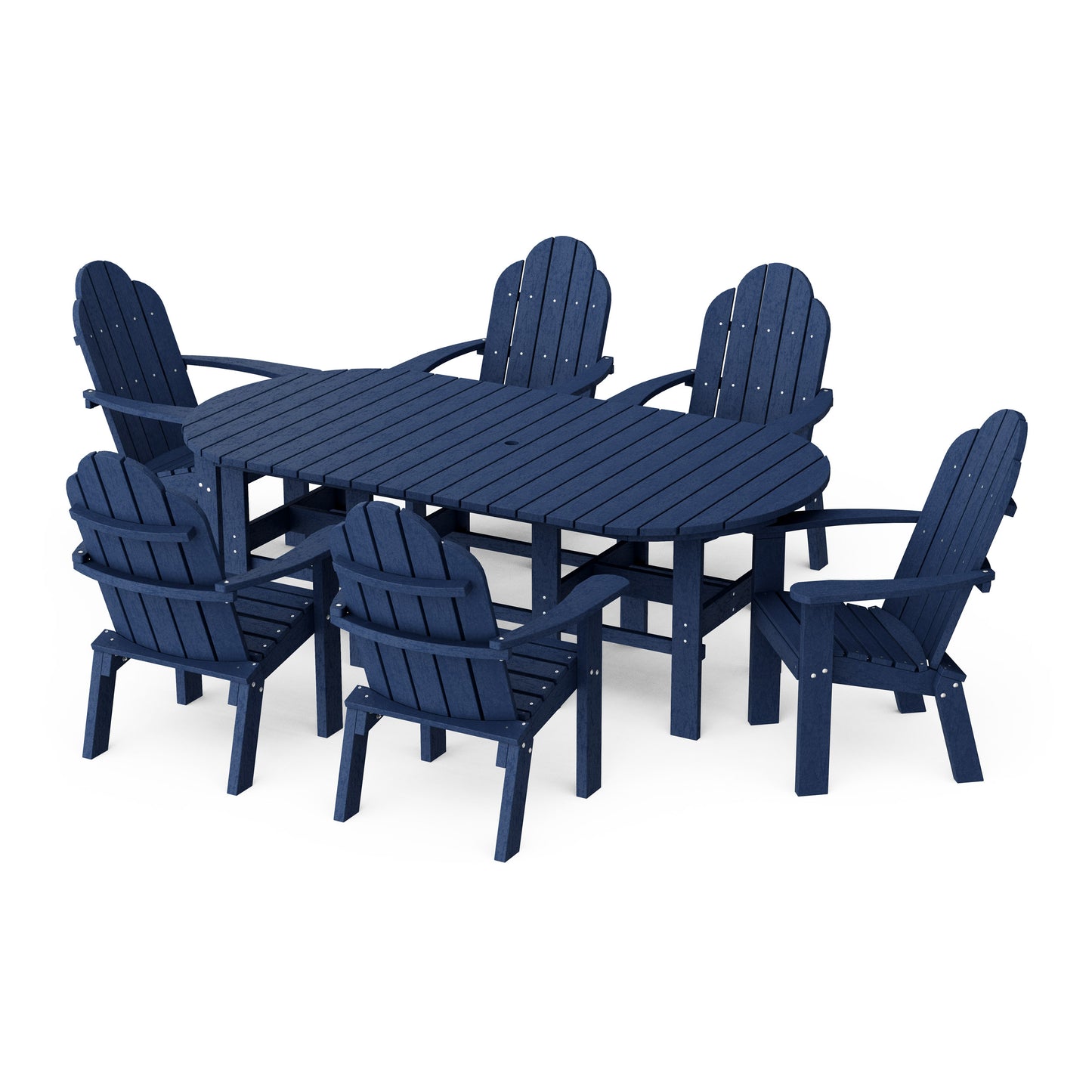 Classic Adirondack 7-Piece Oval Dining Set