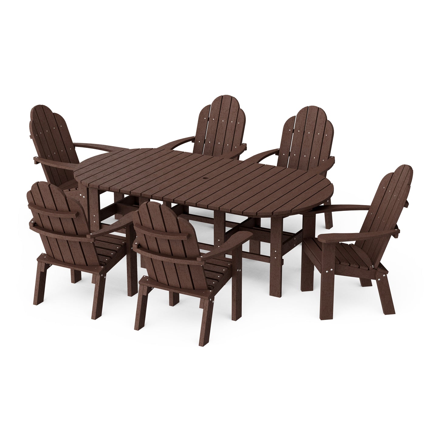 Classic Adirondack 7-Piece Oval Dining Set