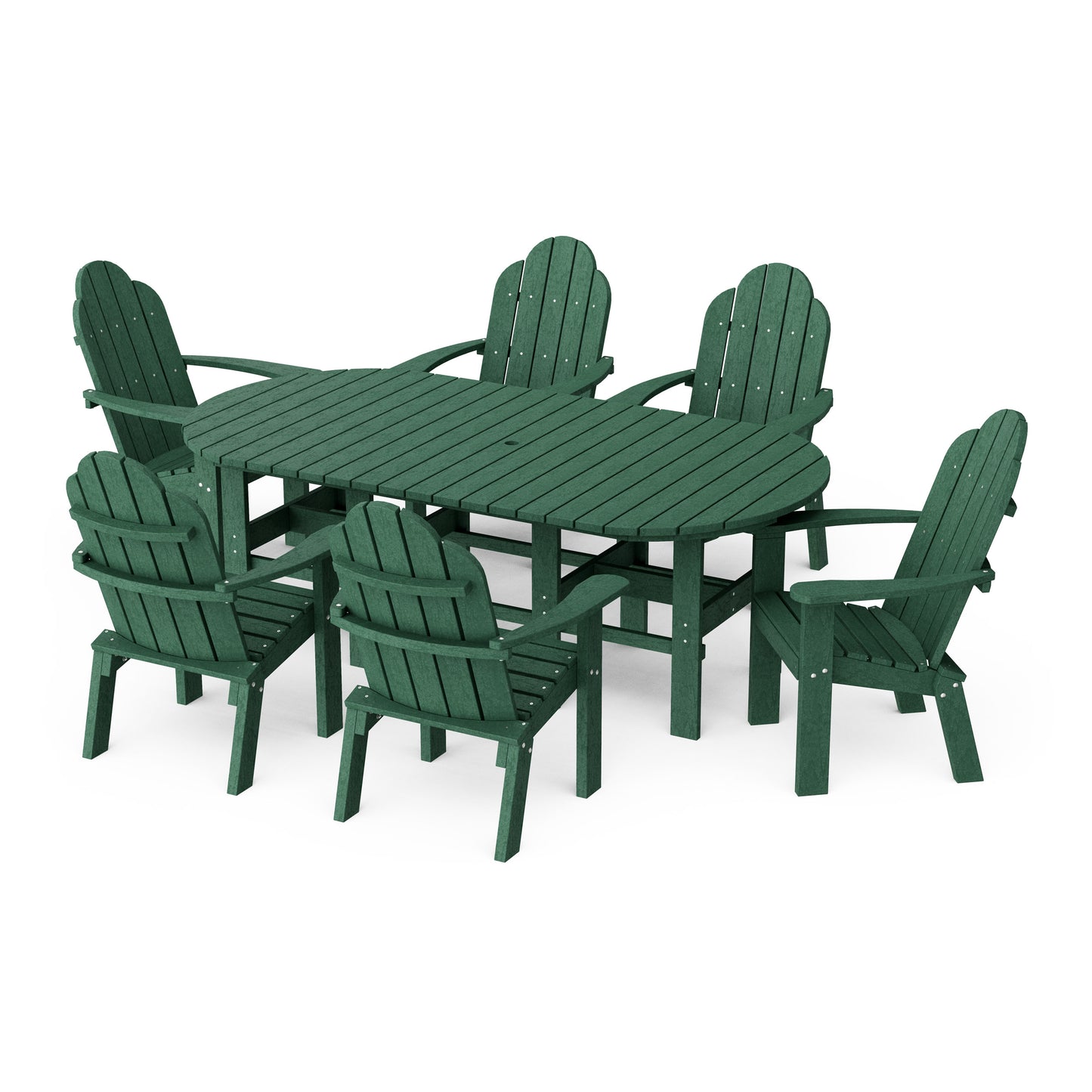Classic Adirondack 7-Piece Oval Dining Set