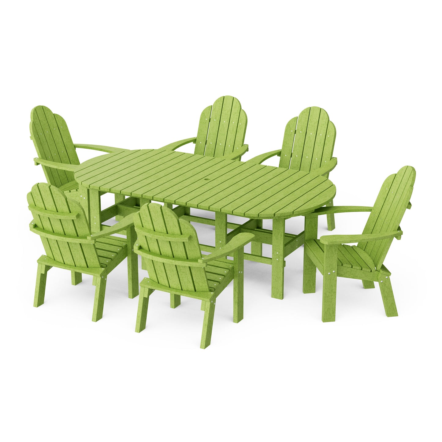Classic Adirondack 7-Piece Oval Dining Set