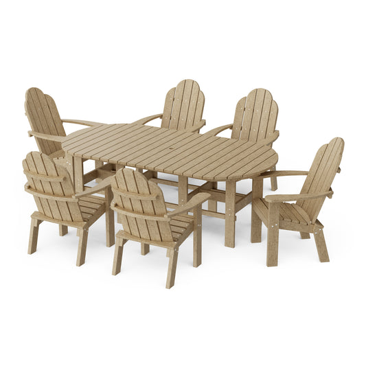 Classic Adirondack 7-Piece Oval Dining Set