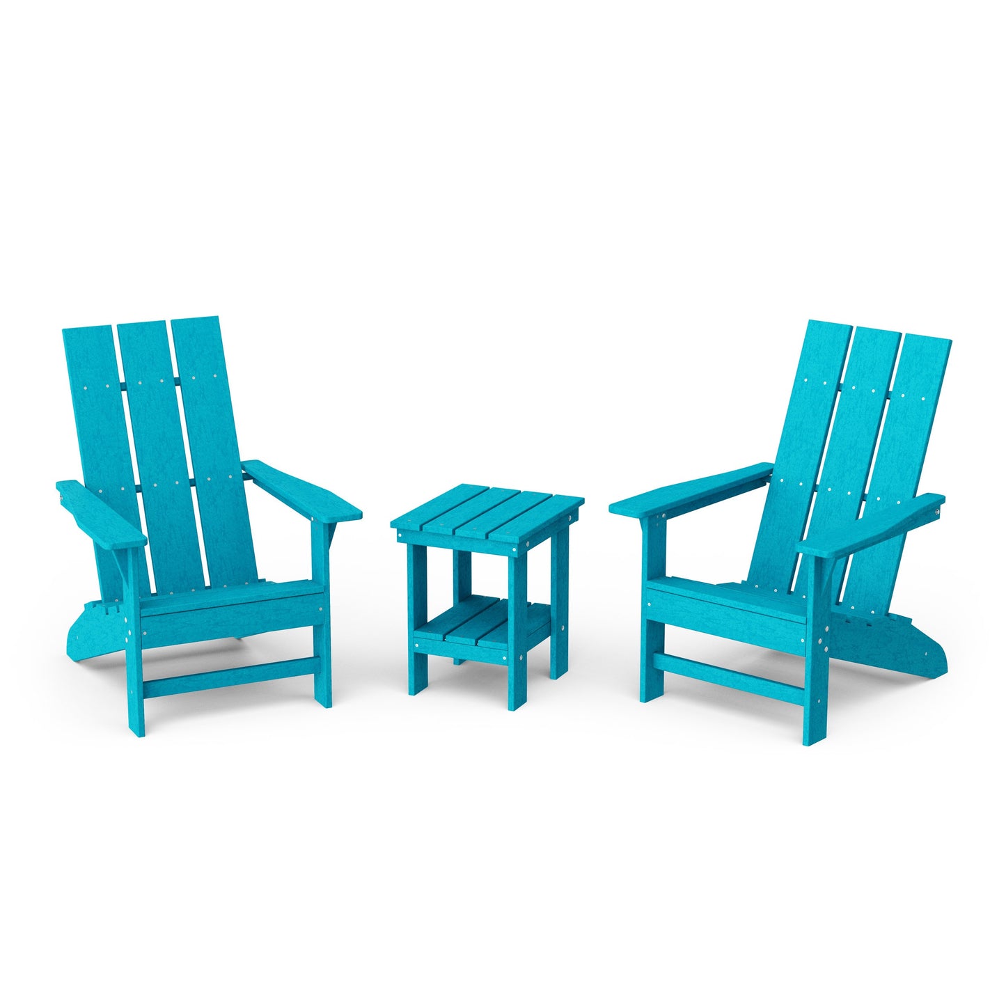Freedom 3-Piece Modern Adirondack Set with Side Table