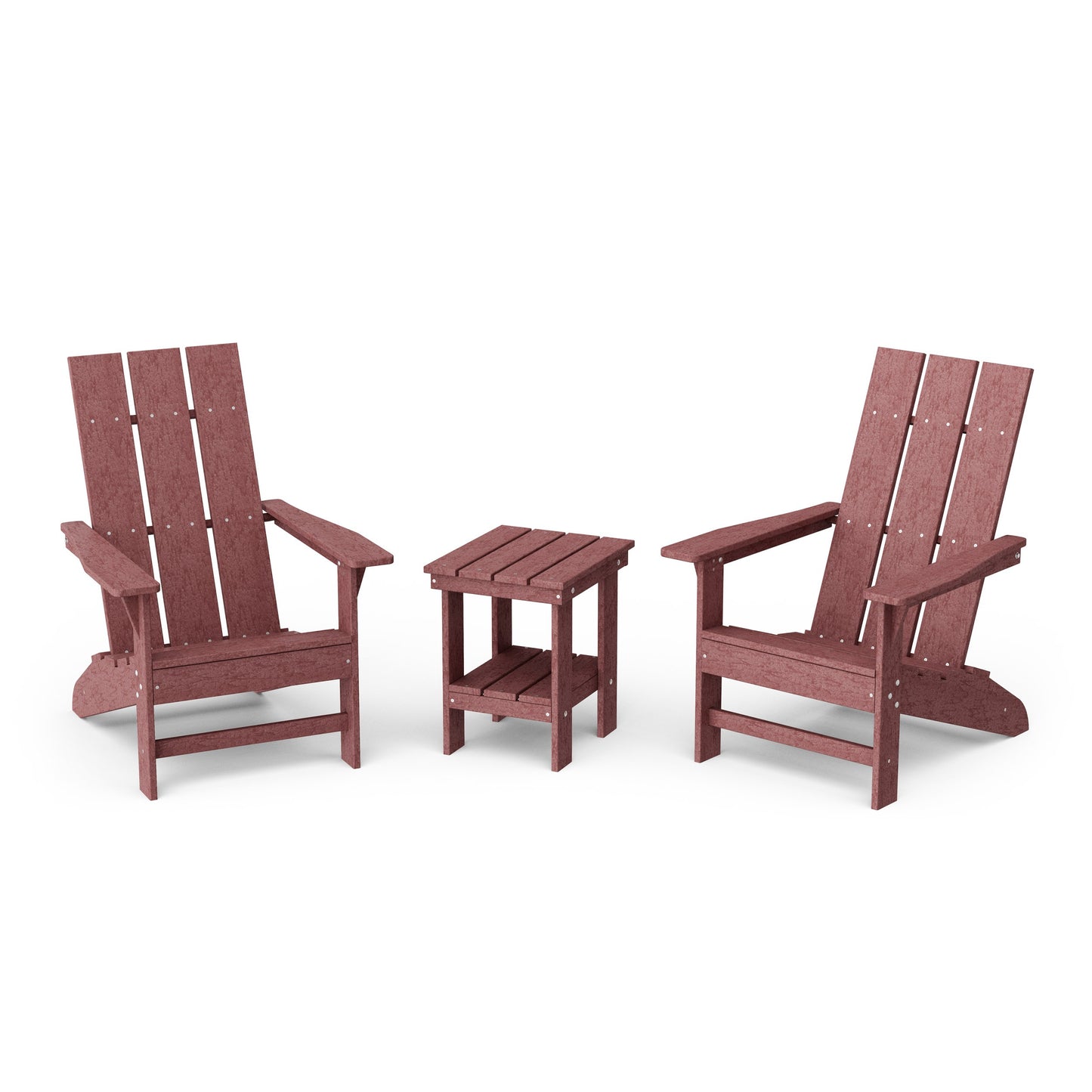 Freedom 3-Piece Modern Adirondack Set with Side Table