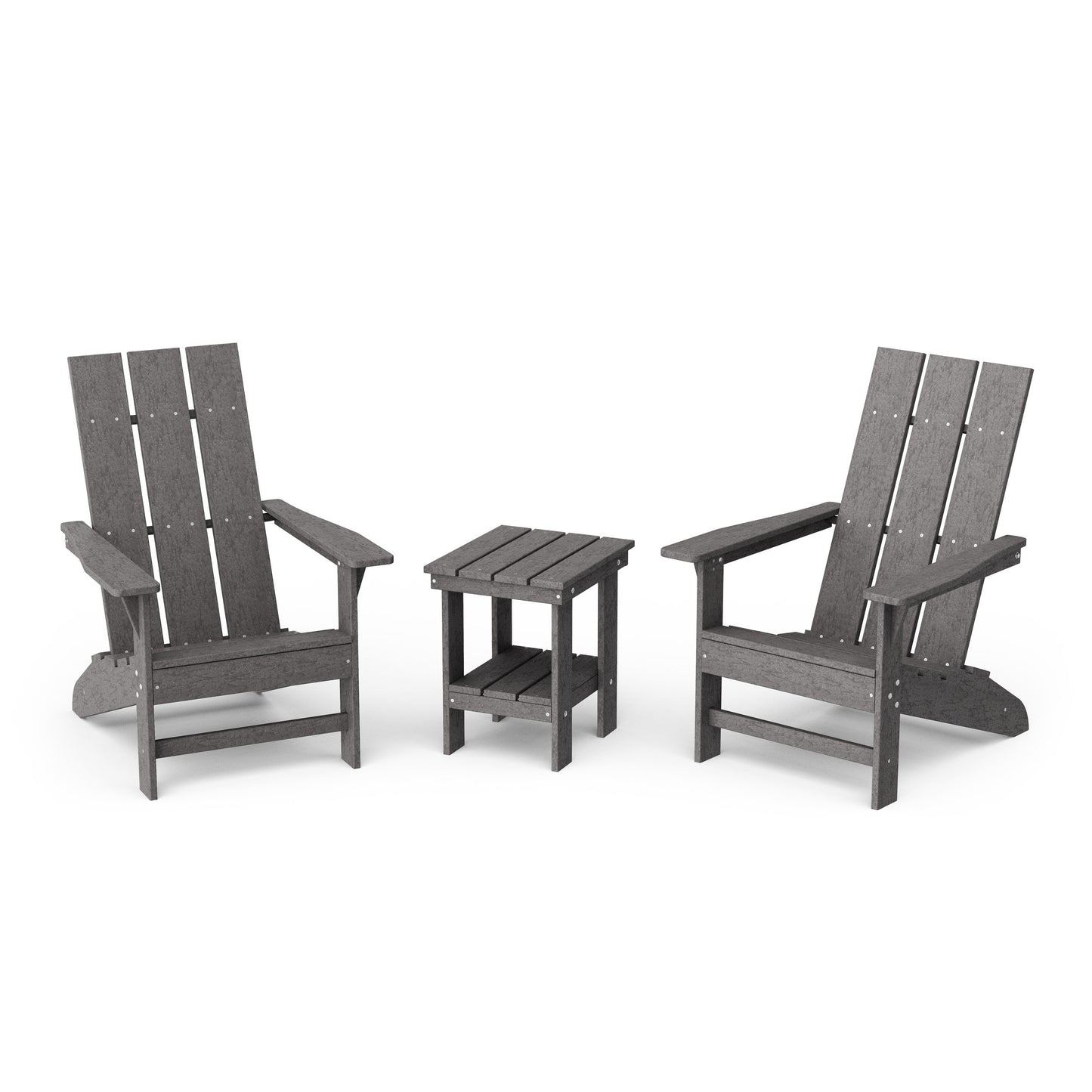 Freedom 3-Piece Modern Adirondack Set with Side Table