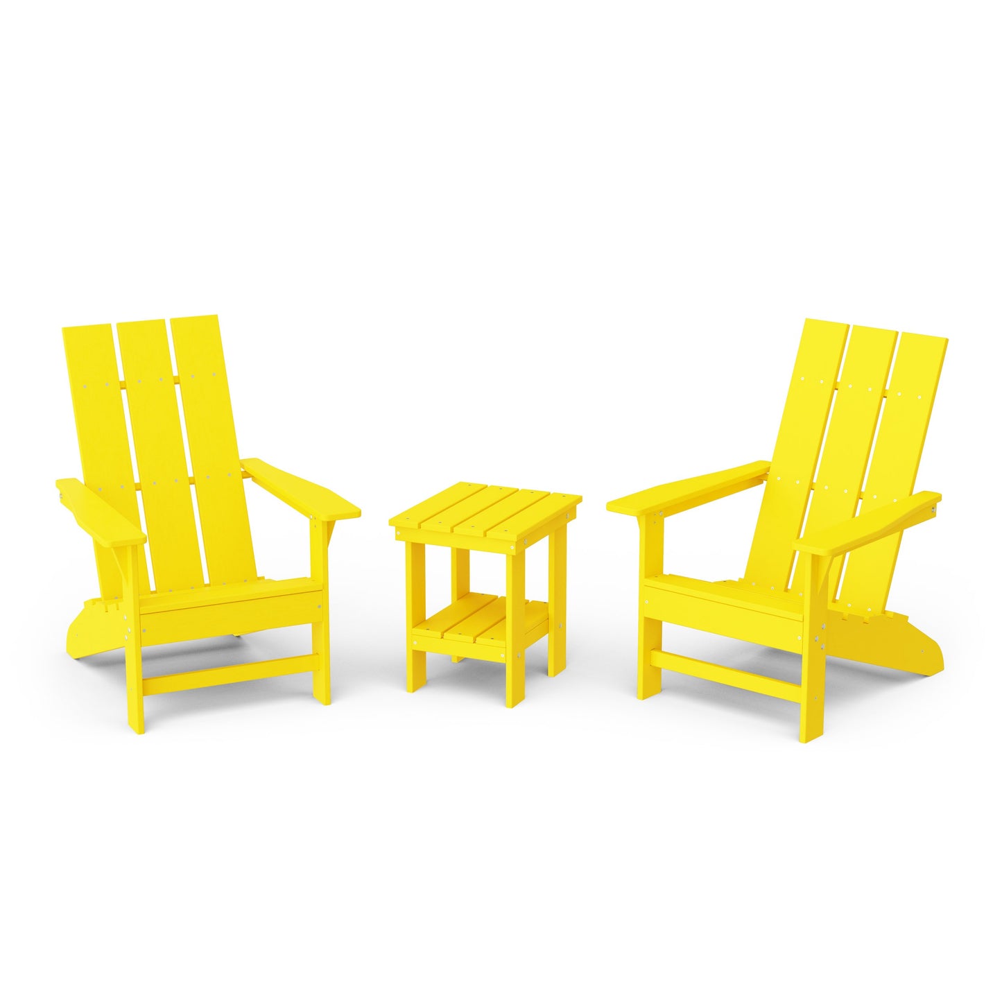 Freedom 3-Piece Modern Adirondack Set with Side Table