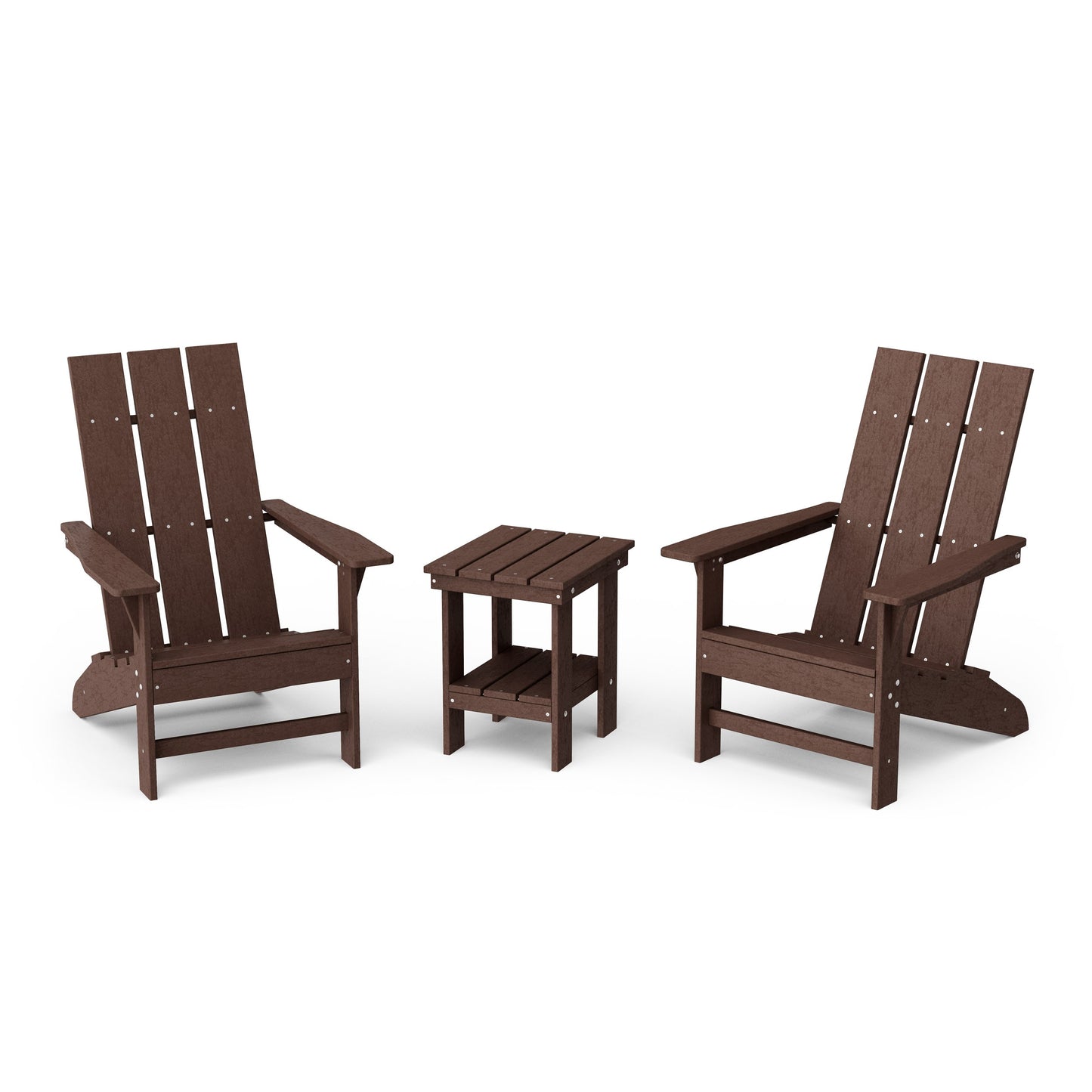 Freedom 3-Piece Modern Adirondack Set with Side Table