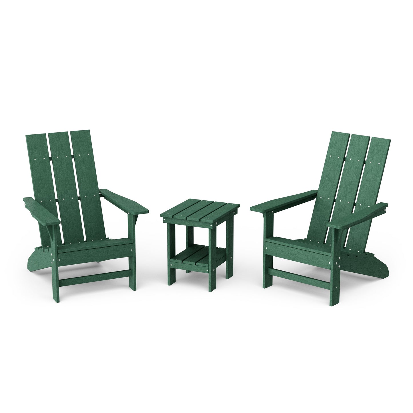 Freedom 3-Piece Modern Adirondack Set with Side Table