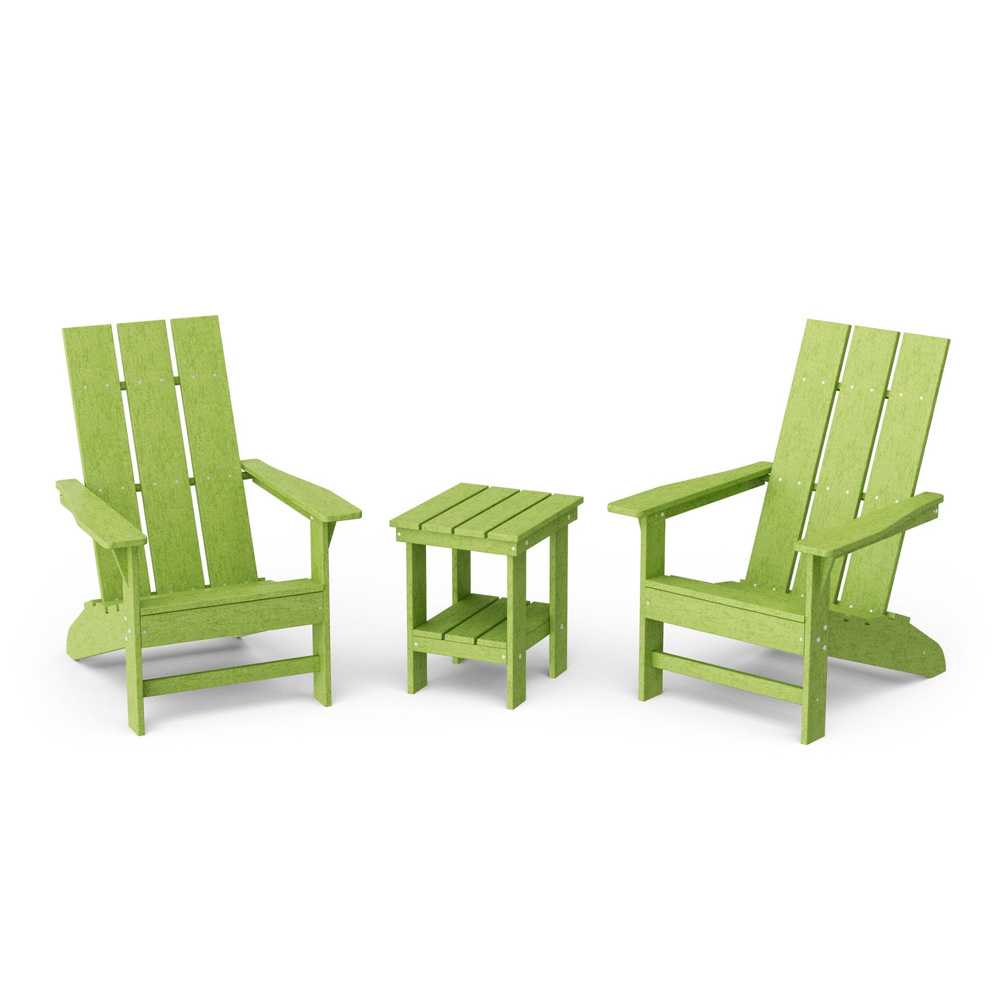 Freedom 3-Piece Modern Adirondack Set with Side Table