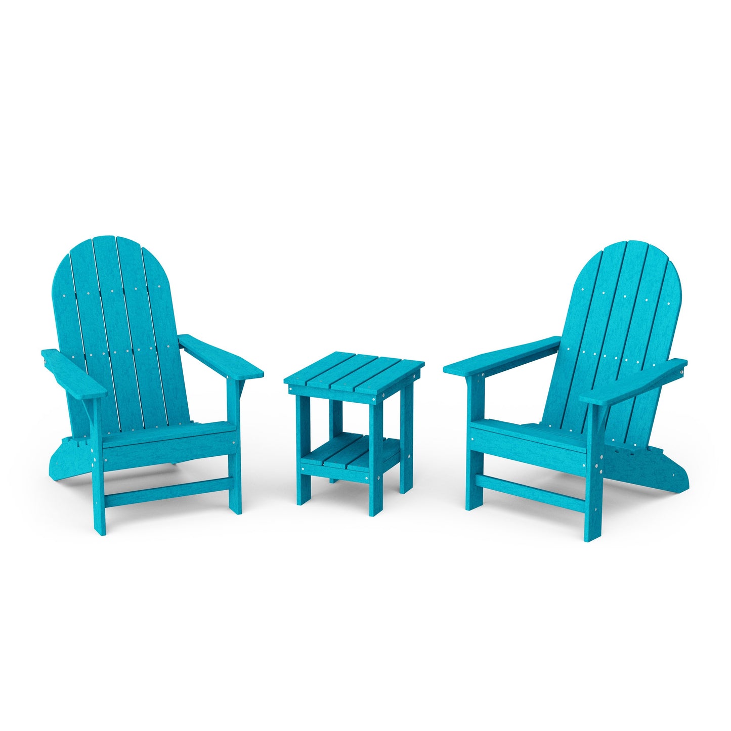 Freedom 3-Piece Traditional Adirondack Set with Side Table
