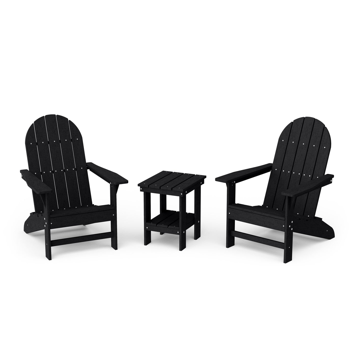 Freedom 3-Piece Traditional Adirondack Set with Side Table
