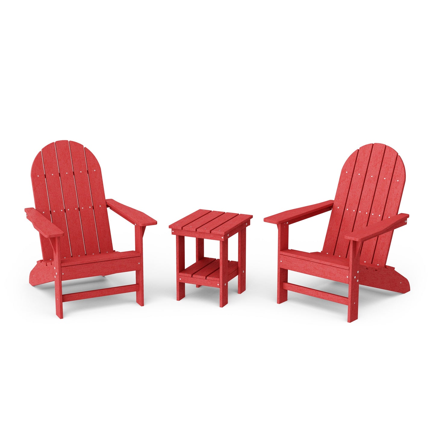 Freedom 3-Piece Traditional Adirondack Set with Side Table