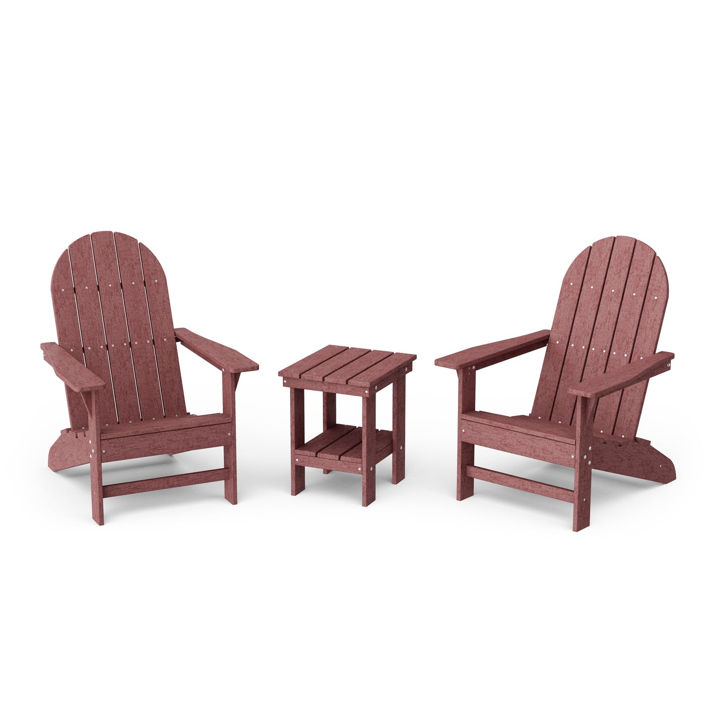 Freedom 3-Piece Traditional Adirondack Set with Side Table