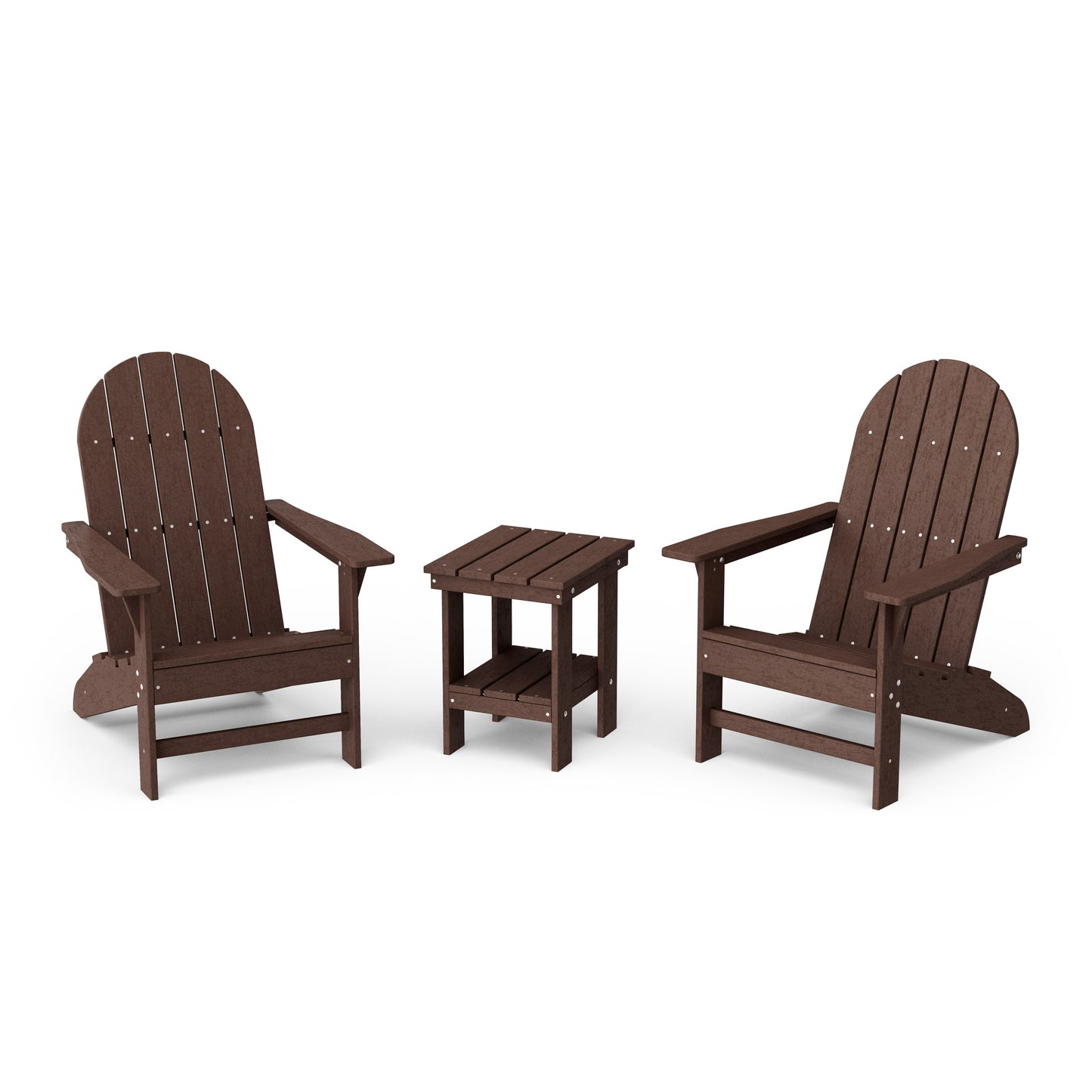 Freedom 3-Piece Traditional Adirondack Set with Side Table