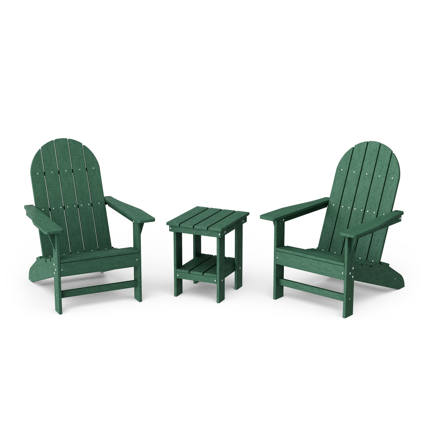 Freedom 3-Piece Traditional Adirondack Set with Side Table