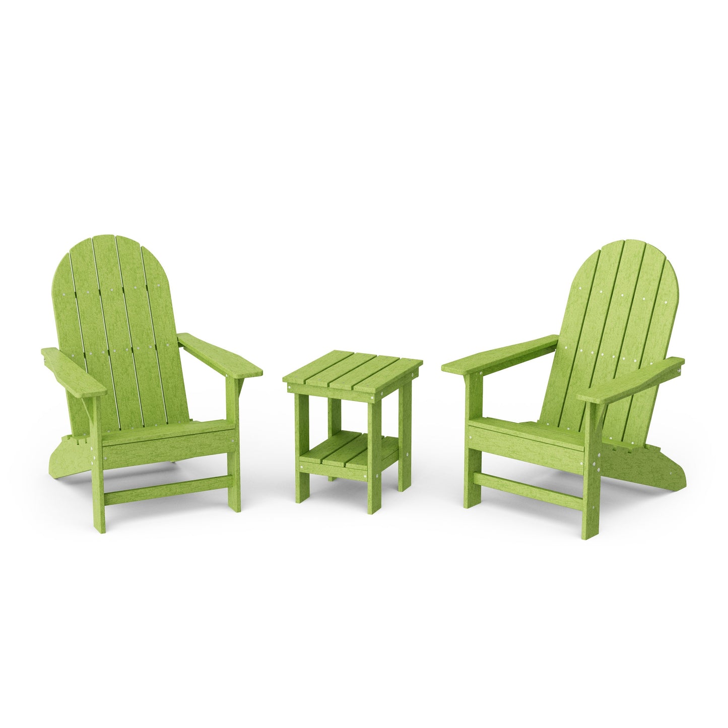 Freedom 3-Piece Traditional Adirondack Set with Side Table