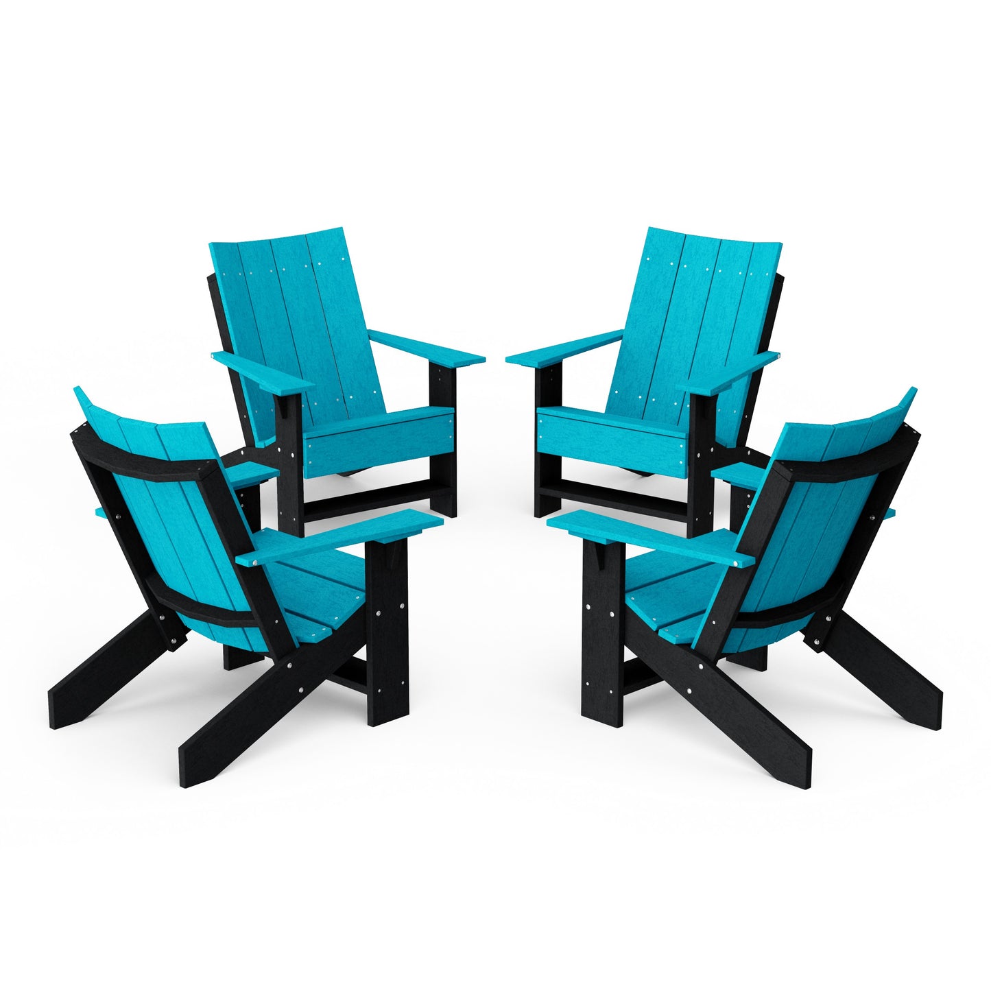Contemporary Modern Adirondack Chairs Set of 4