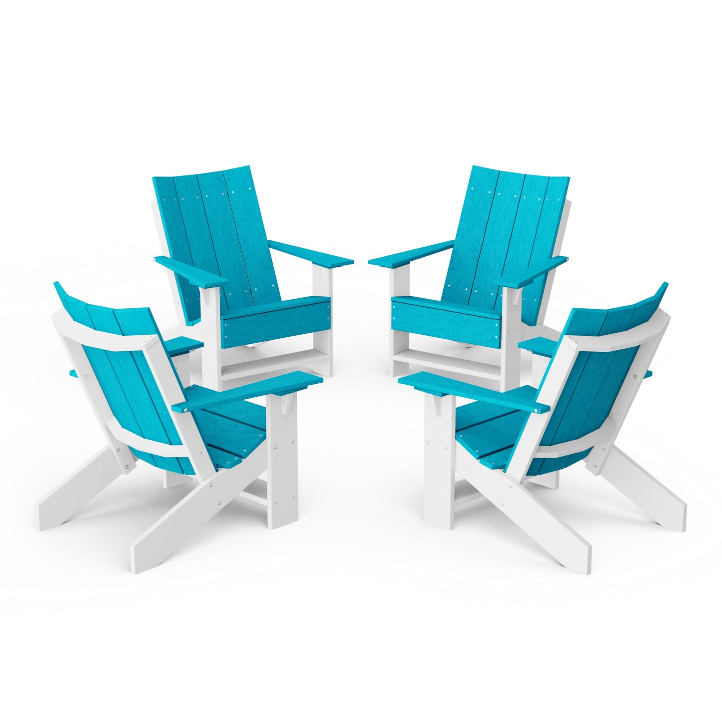 Contemporary Modern Adirondack Chairs Set of 4