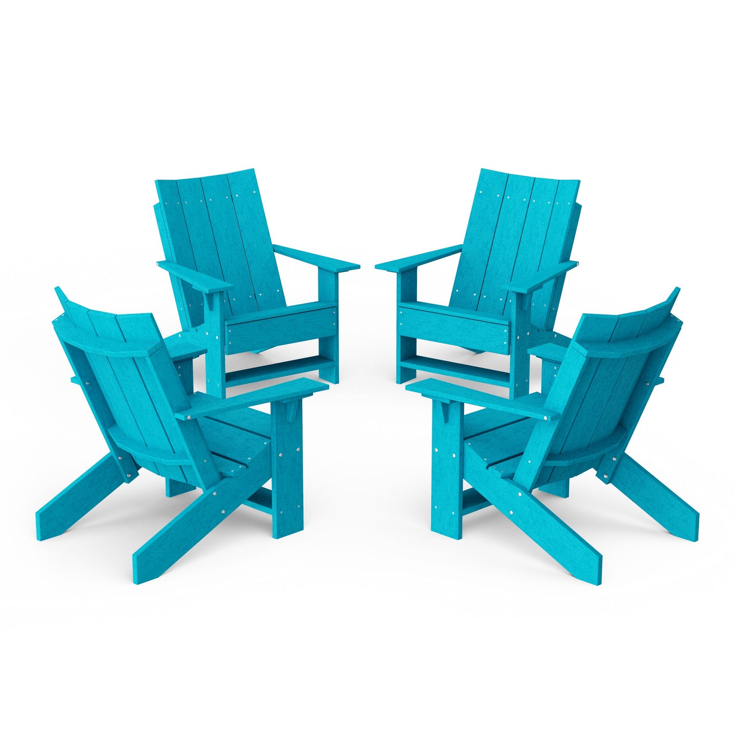 Contemporary Modern Adirondack Chairs Set of 4