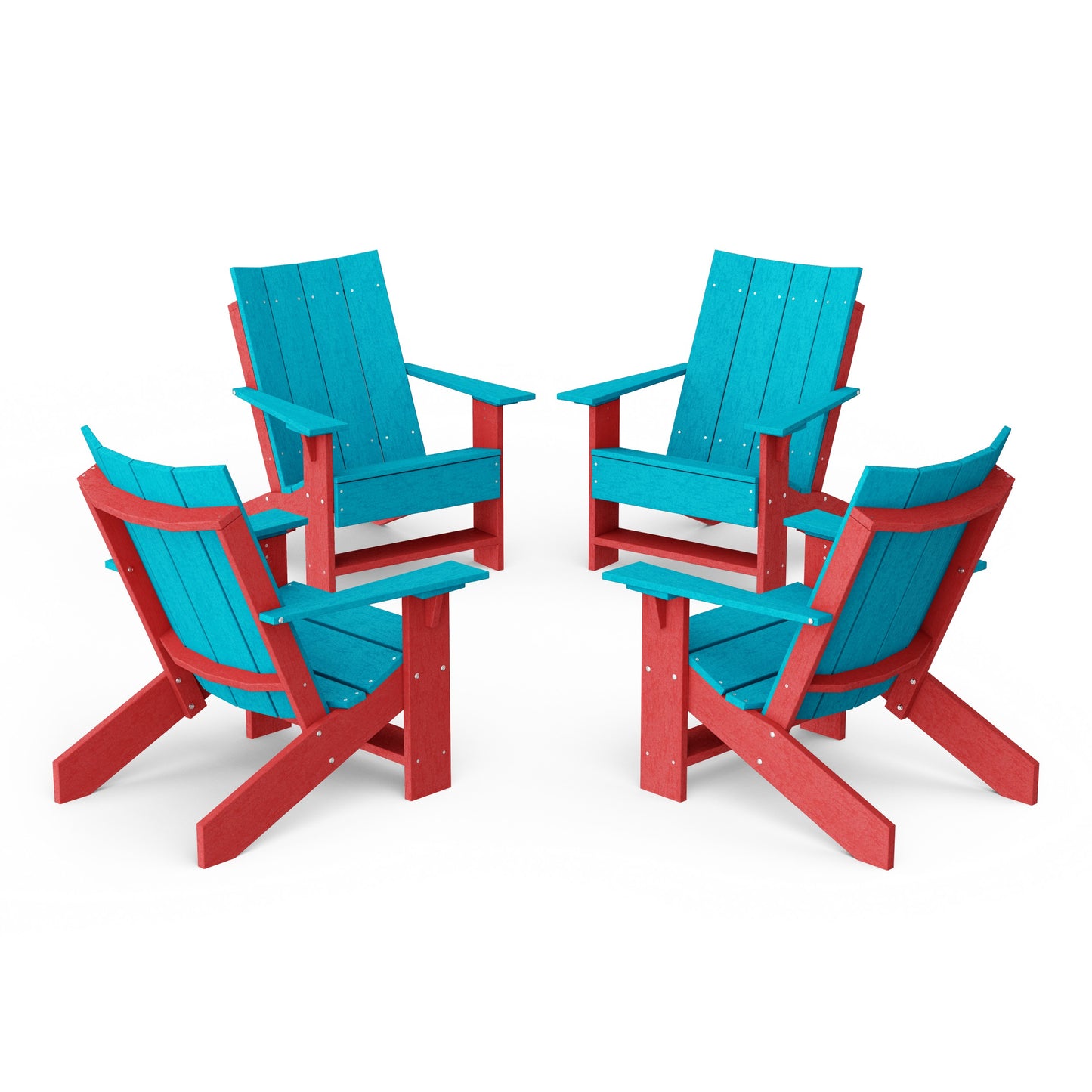 Contemporary Modern Adirondack Chairs Set of 4
