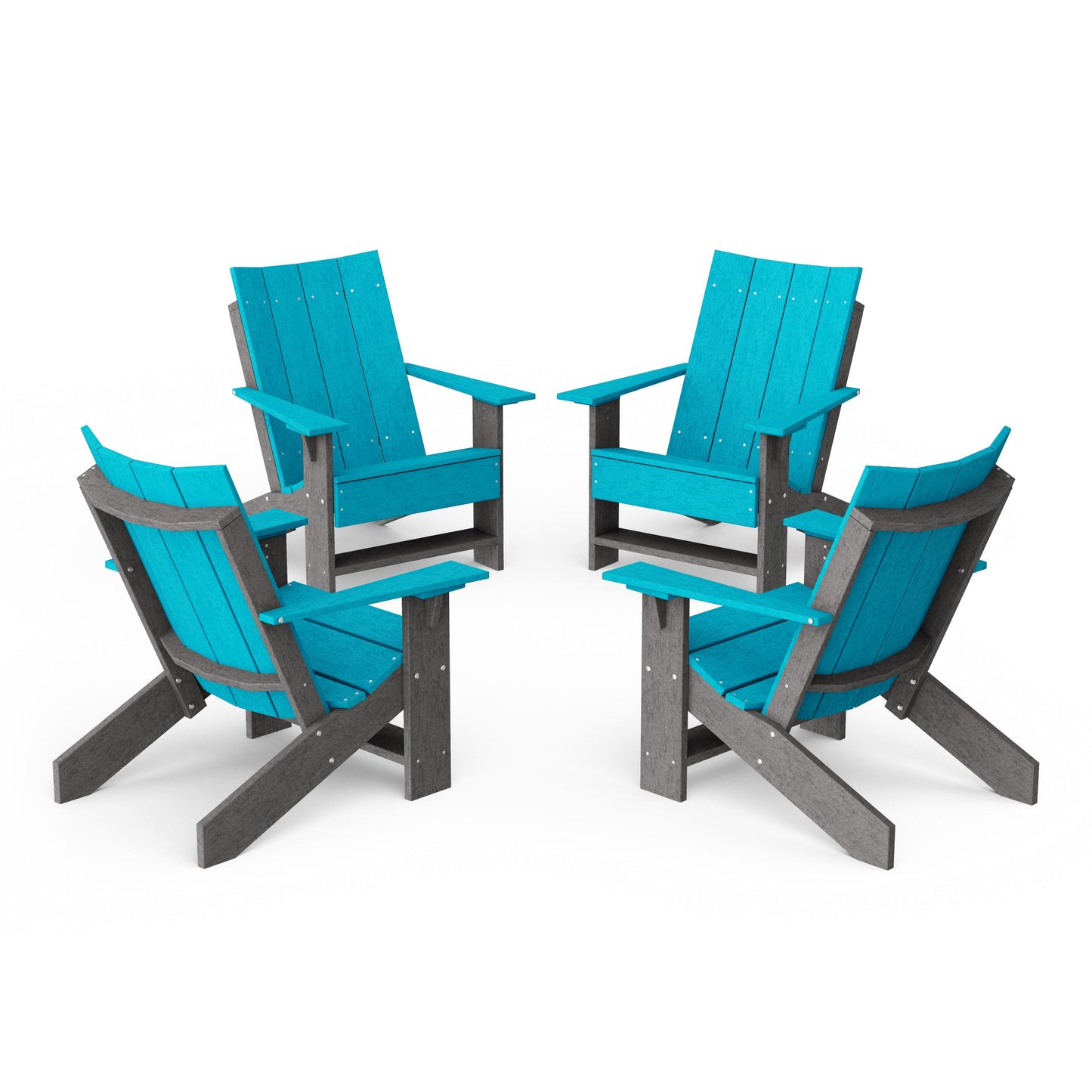 Contemporary Modern Adirondack Chairs Set of 4