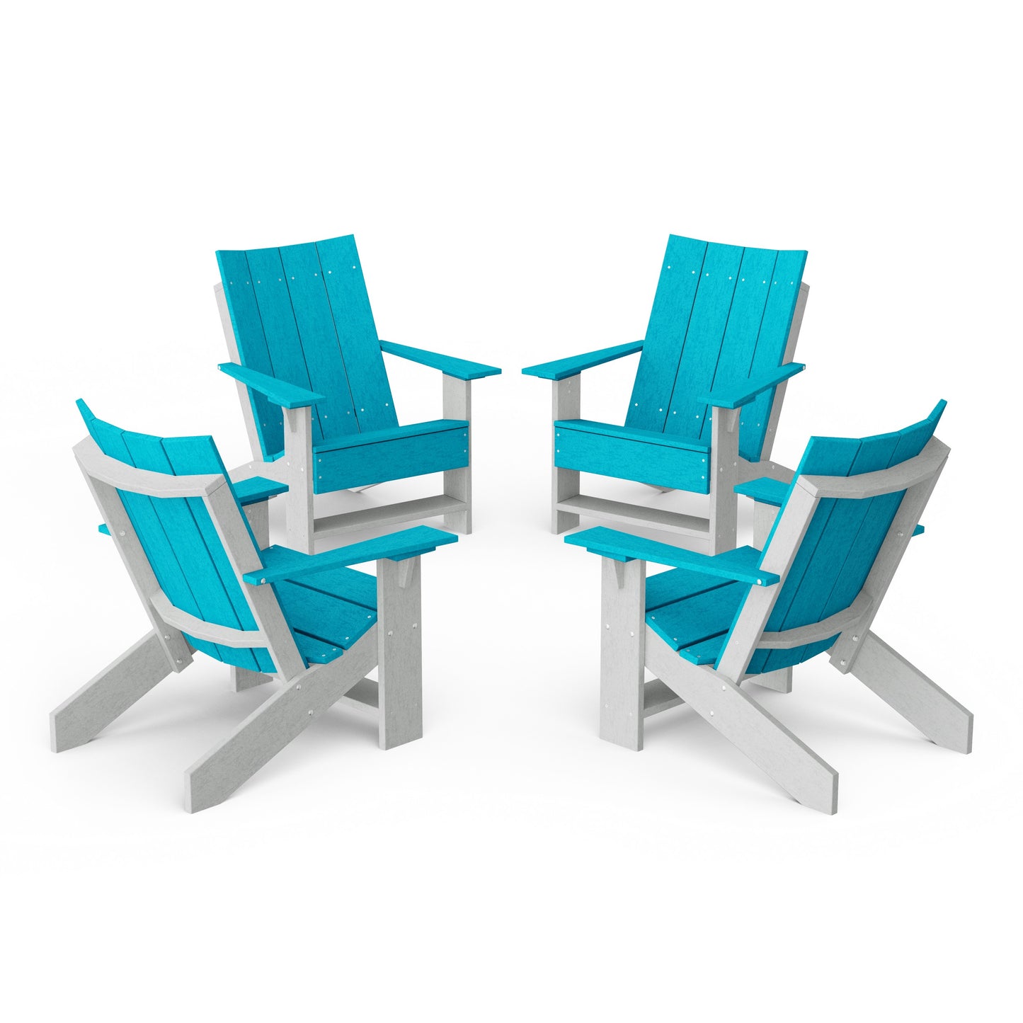 Contemporary Modern Adirondack Chairs Set of 4