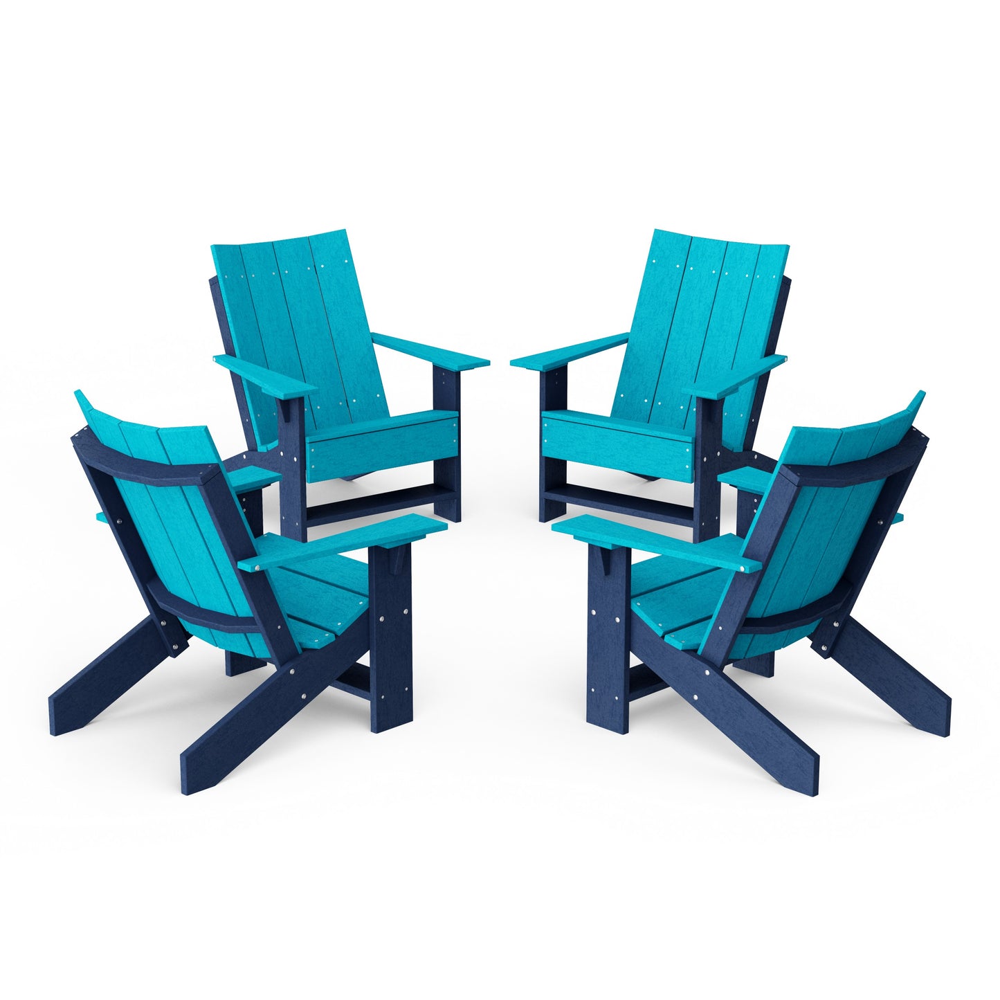Contemporary Modern Adirondack Chairs Set of 4
