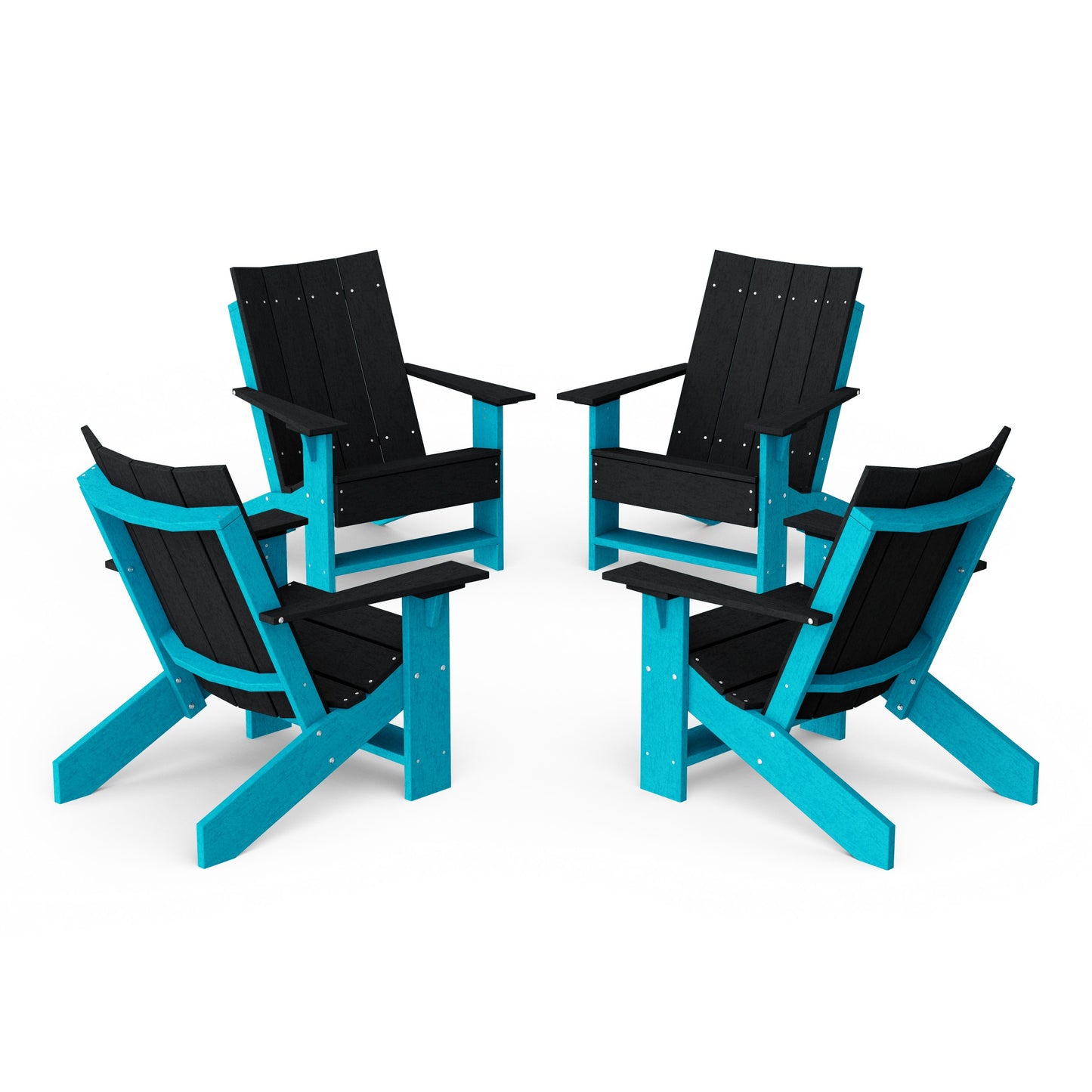 Contemporary Modern Adirondack Chairs Set of 4