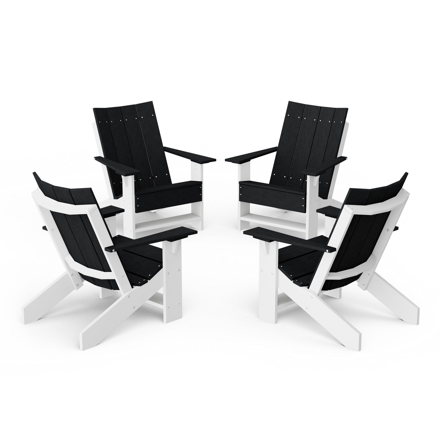 Contemporary Modern Adirondack Chairs Set of 4