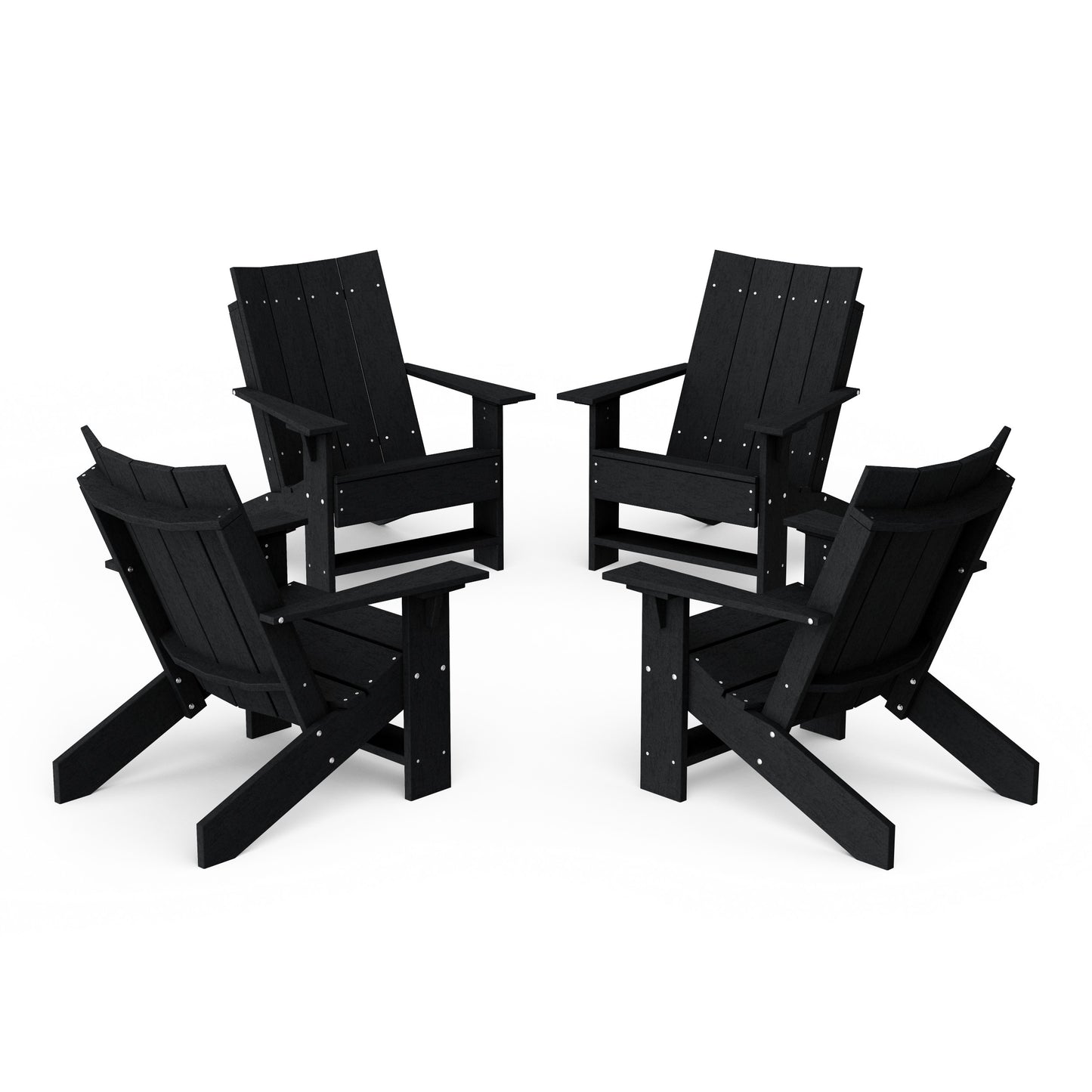 Contemporary Modern Adirondack Chairs Set of 4