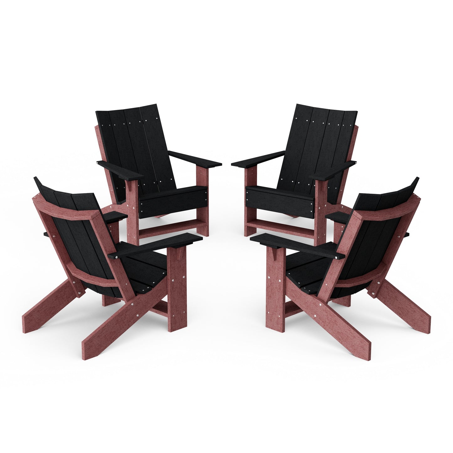 Contemporary Modern Adirondack Chairs Set of 4