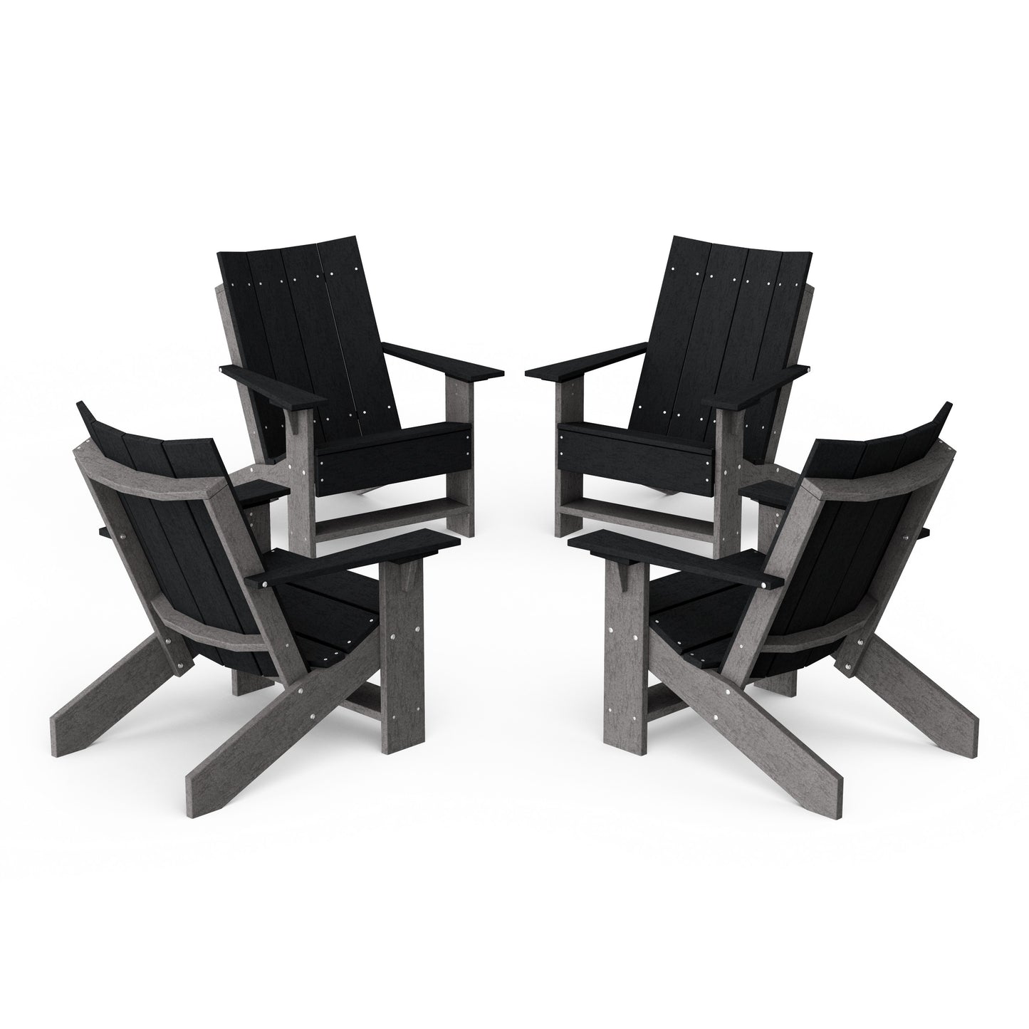 Contemporary Modern Adirondack Chairs Set of 4