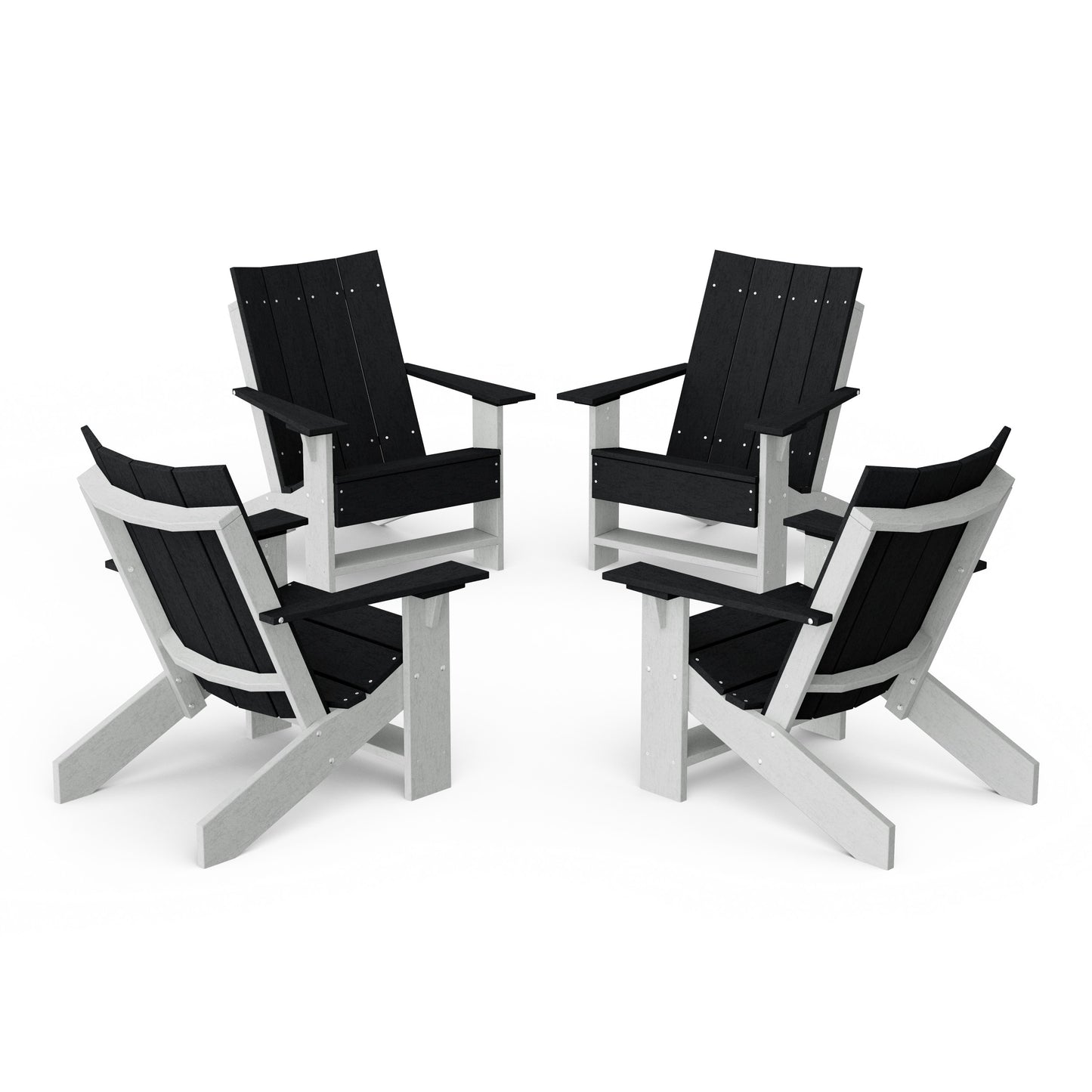 Contemporary Modern Adirondack Chairs Set of 4
