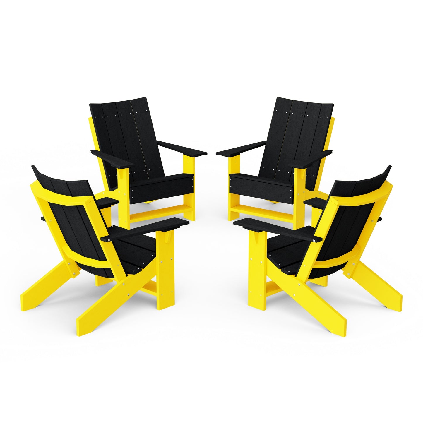Contemporary Modern Adirondack Chairs Set of 4