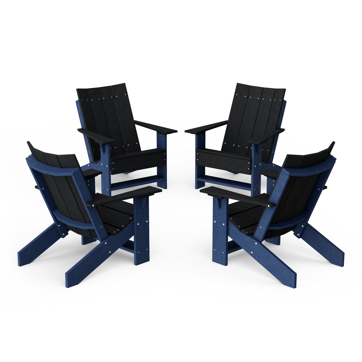 Contemporary Modern Adirondack Chairs Set of 4