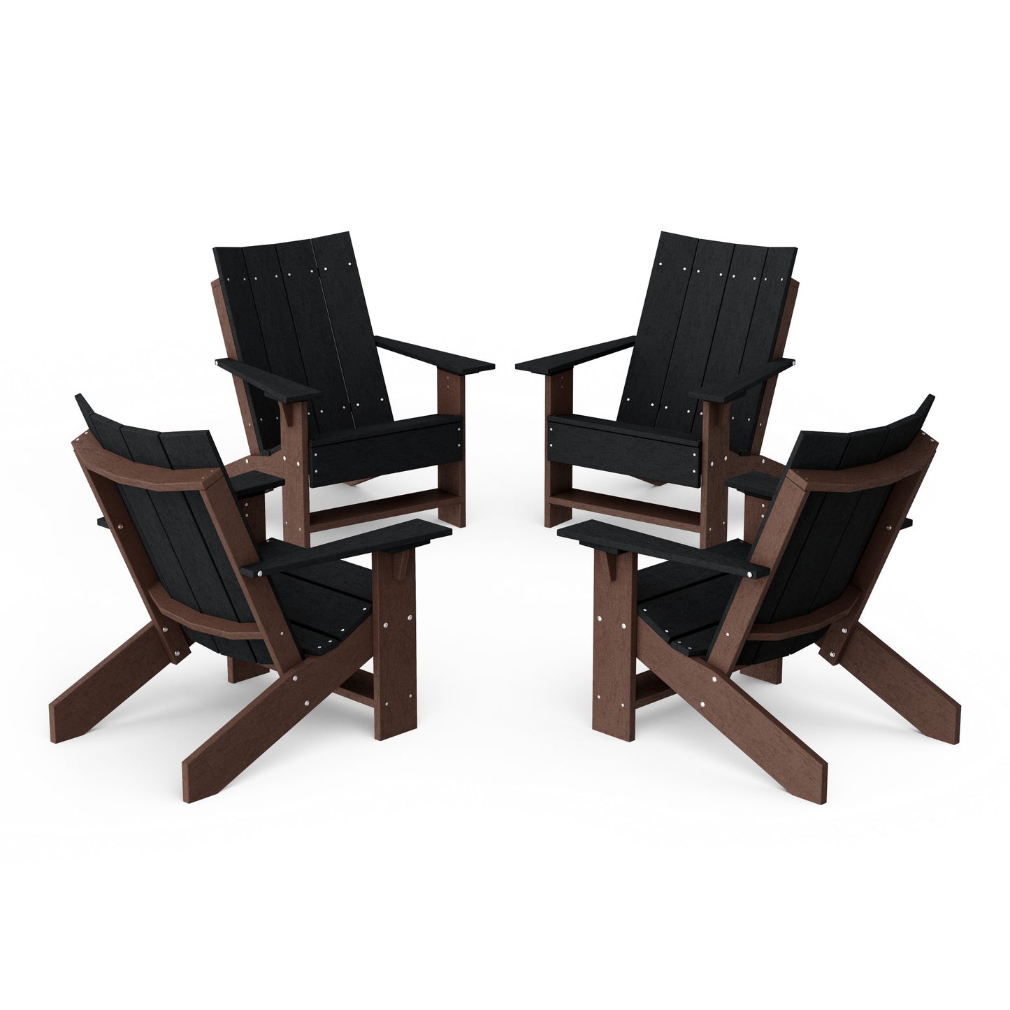 Contemporary Modern Adirondack Chairs Set of 4
