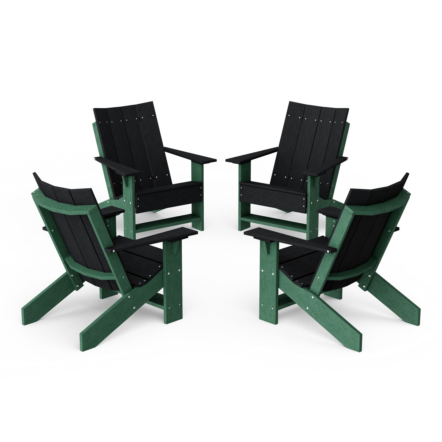 Contemporary Modern Adirondack Chairs Set of 4
